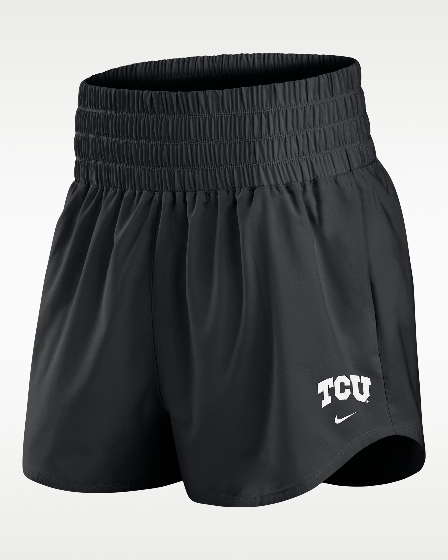 TCU Primary Logo One Women's Nike Dri-FIT College Shorts - Black