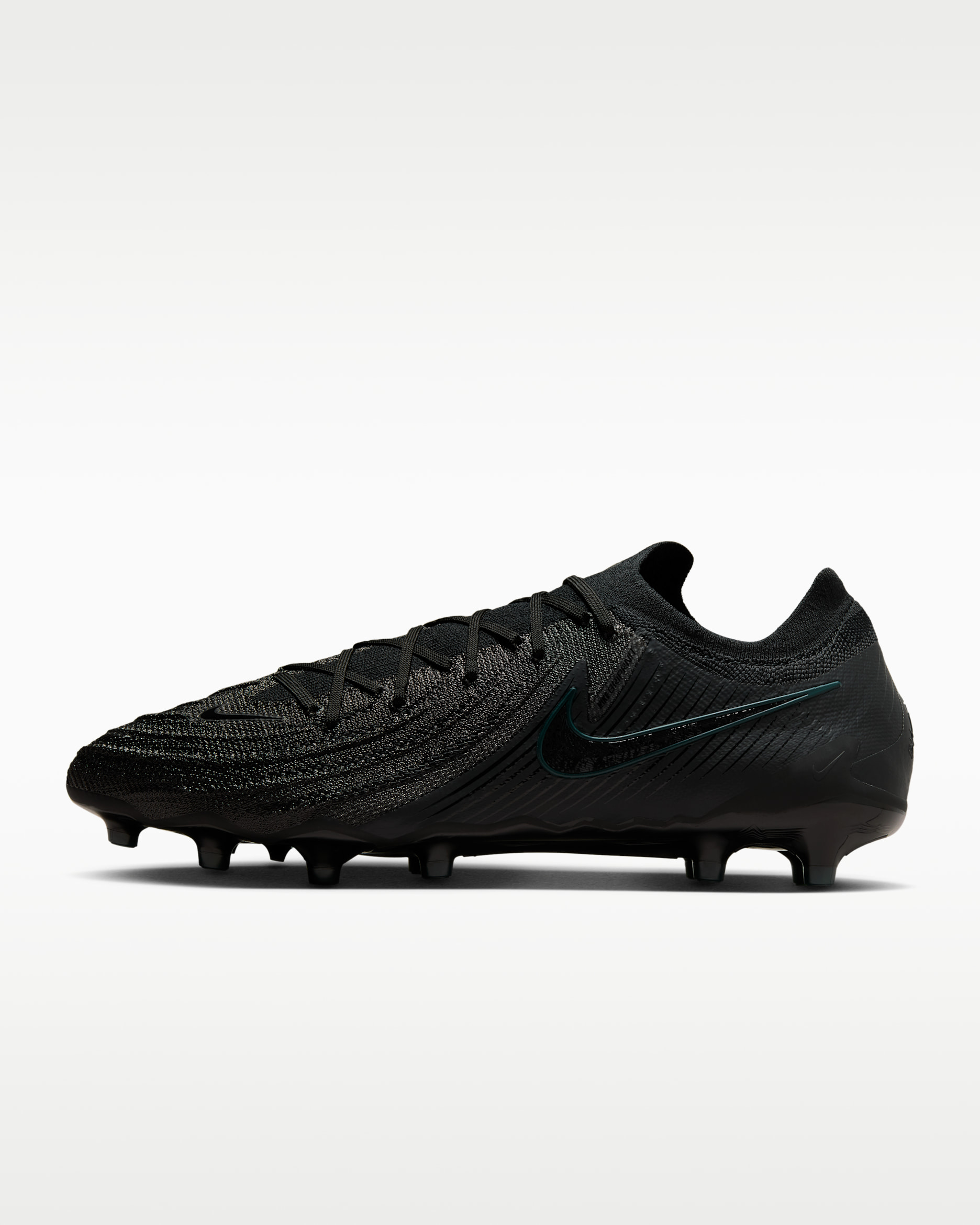 Nike Phantom GX 2 Elite Artificial-Grass Low-Top Football Boot - Black/Deep Jungle/Black