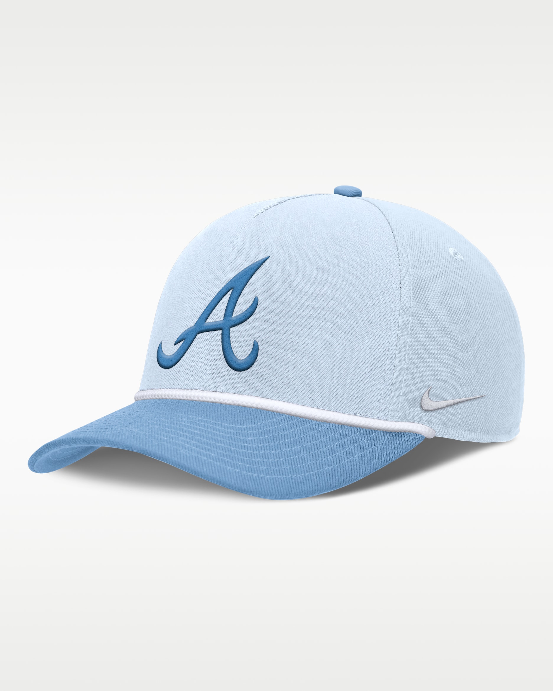 Atlanta Braves Rise Men's Nike Dri-FIT MLB Adjustable Hat - Light Blue