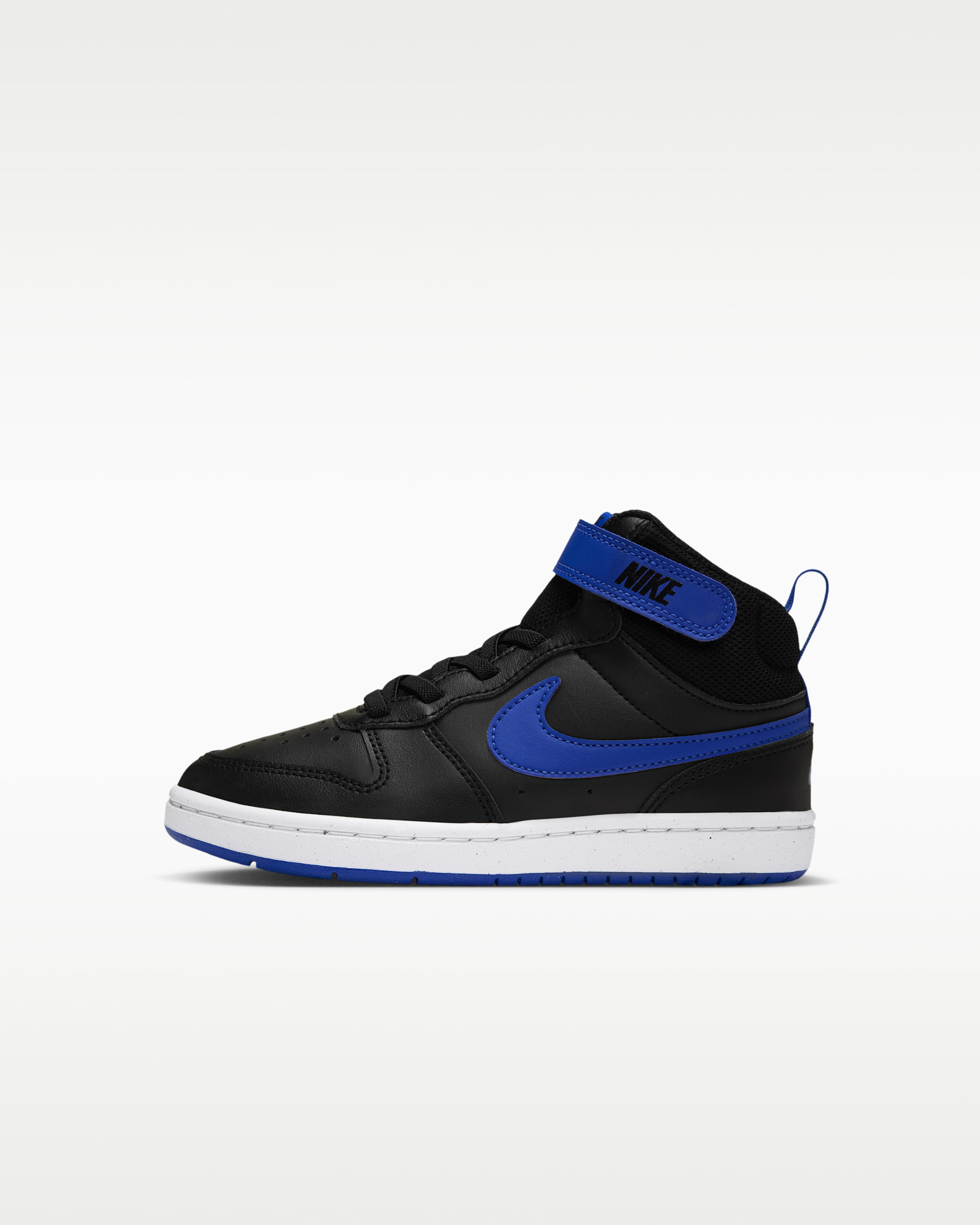 Nike Court Borough Mid 2 Little Kids' Shoes - Black/Game Royal