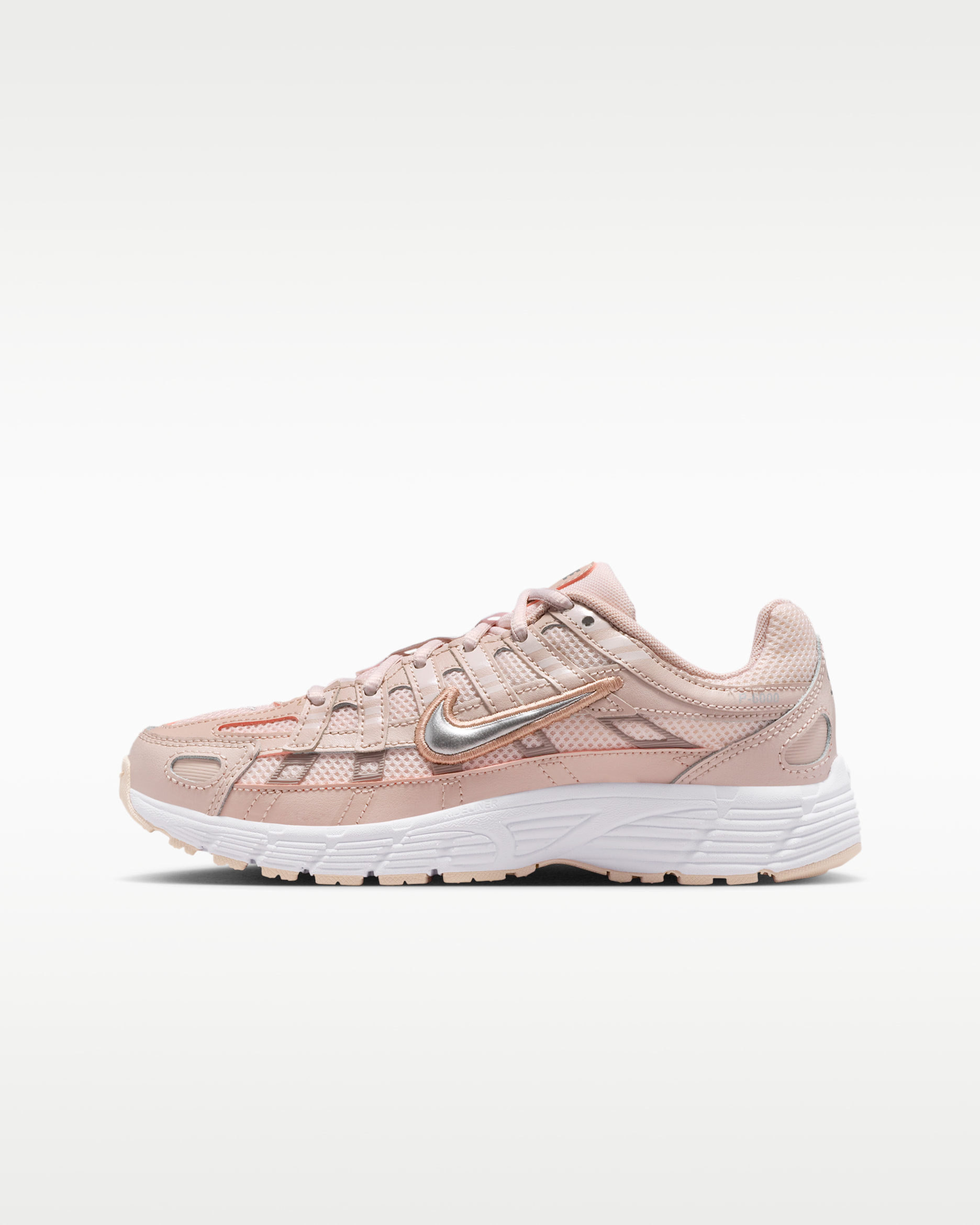Nike P-6000 Big Kids' Shoes - Silt Red/Light Soft Pink/Particle Pink/Metallic Silver