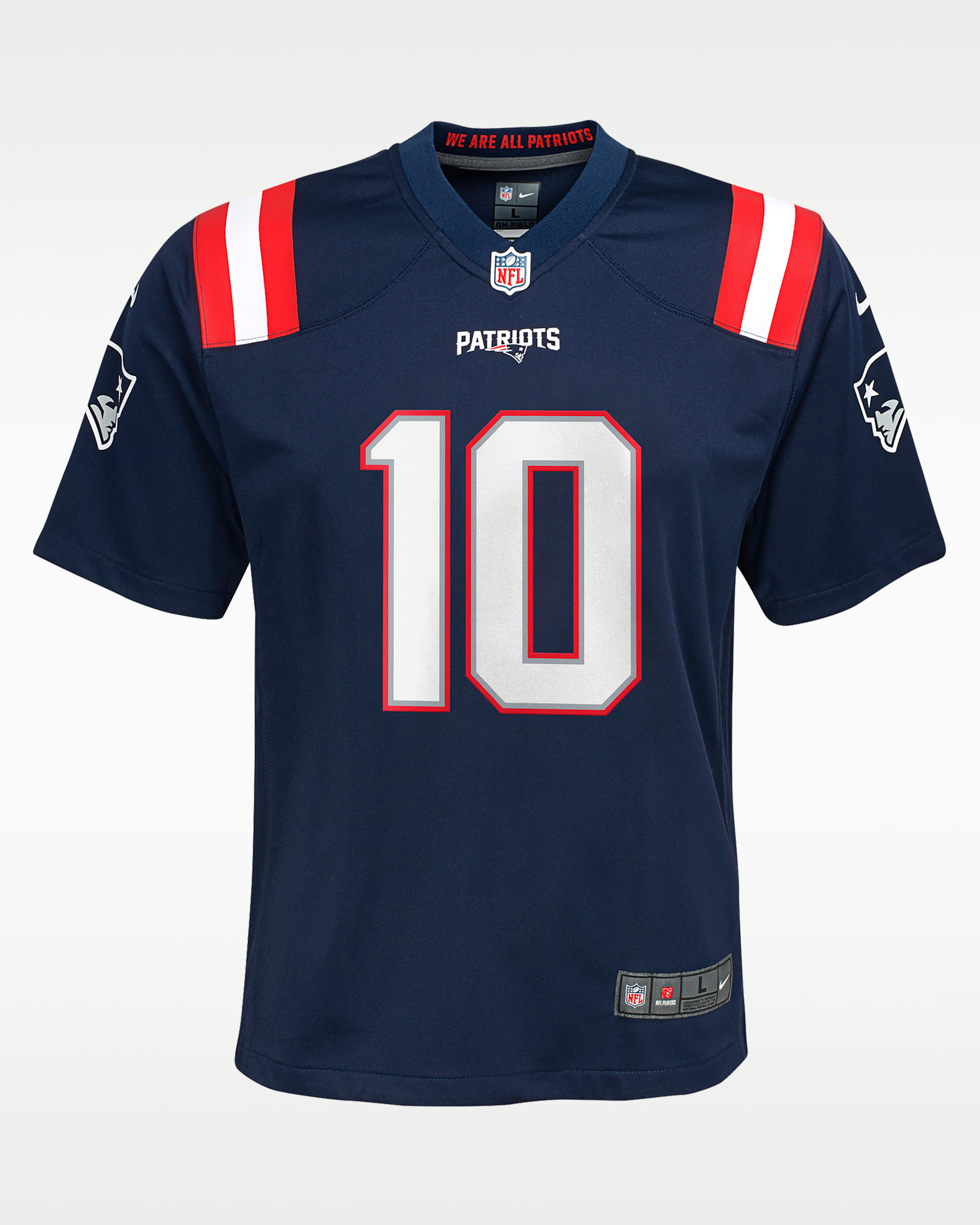 Drake Maye New England Patriots Big Kids' Nike NFL Game Jersey - Navy