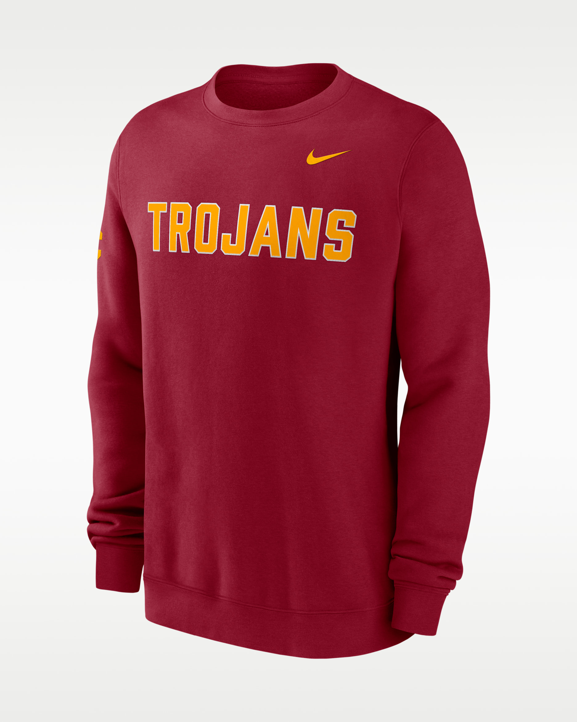 USC Sideline Club Men's Nike College Pullover Crew - Team Crimson