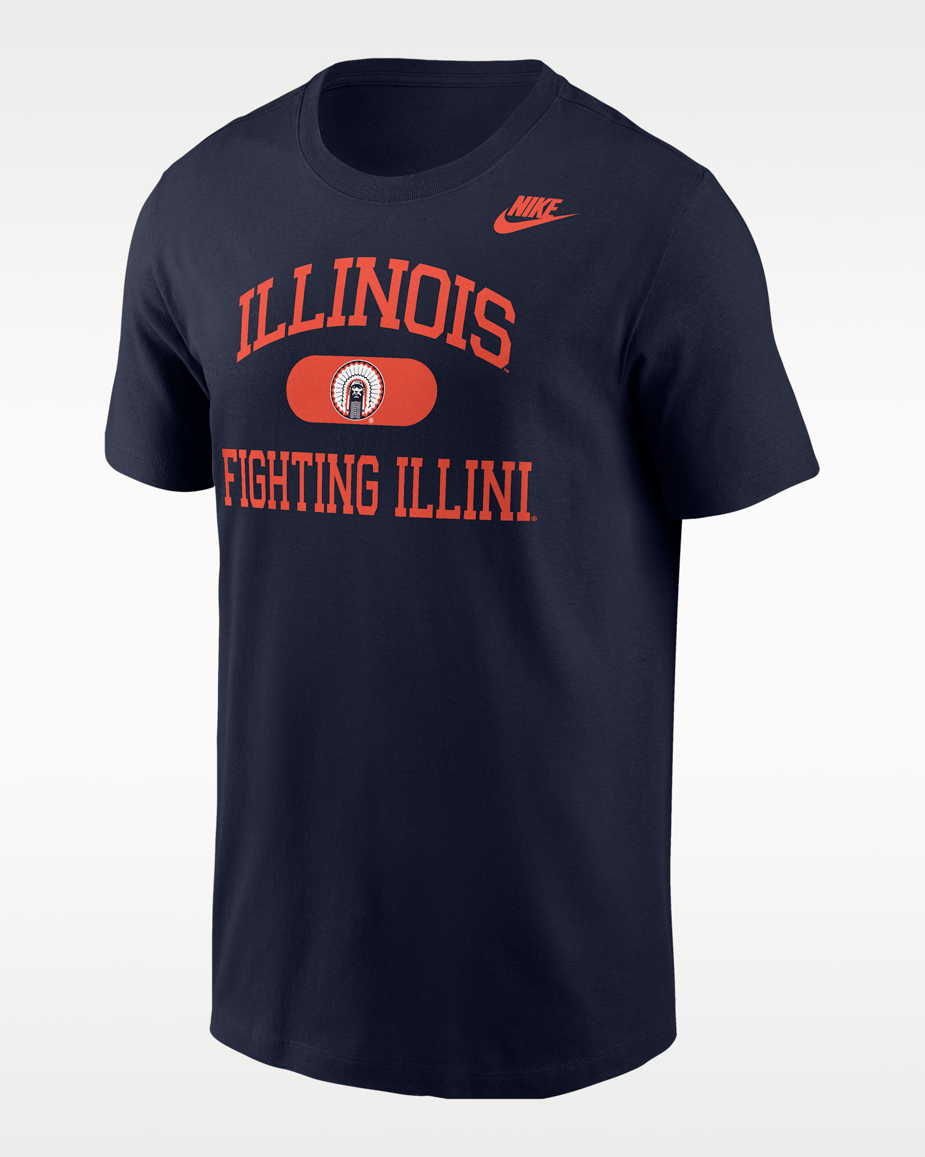 Illinois Fighting Illini Men's Nike College T-Shirt - Navy