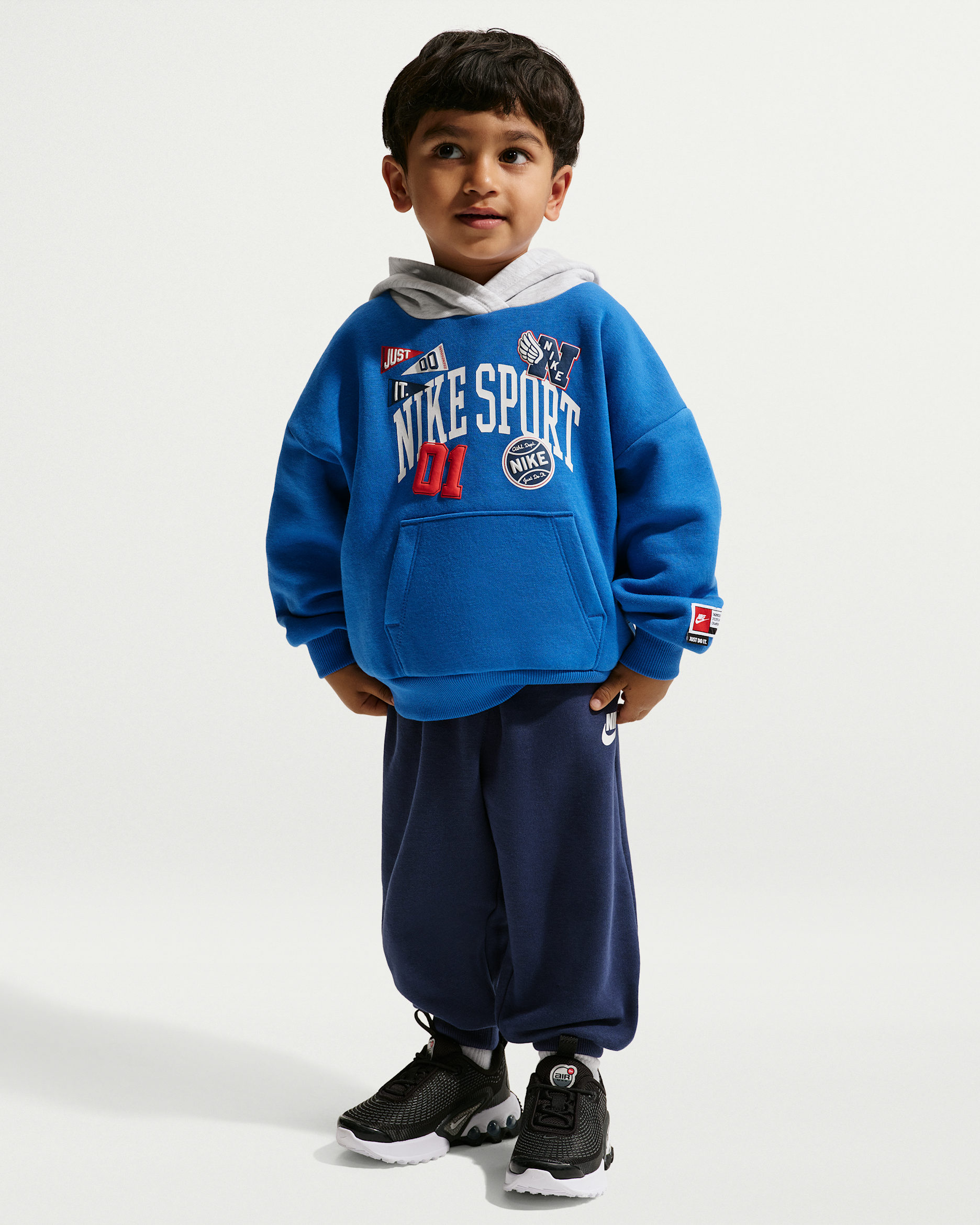 Nike Sportswear Toddler Multisport 2-Piece Pullover Hoodie Set - Midnight Navy