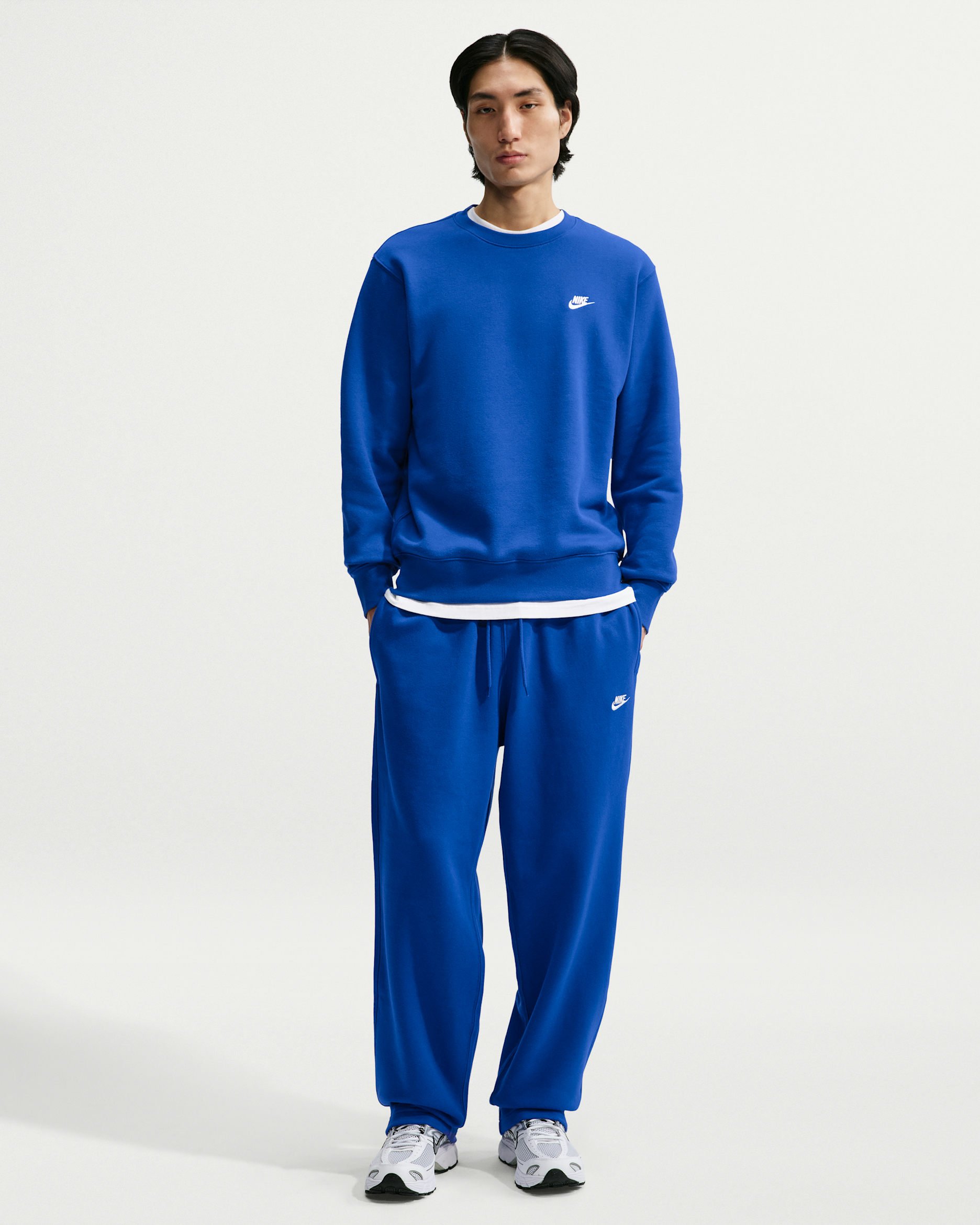 Nike Club Men's Open-Hem Fleece Pants - Old Royal/Old Royal/White