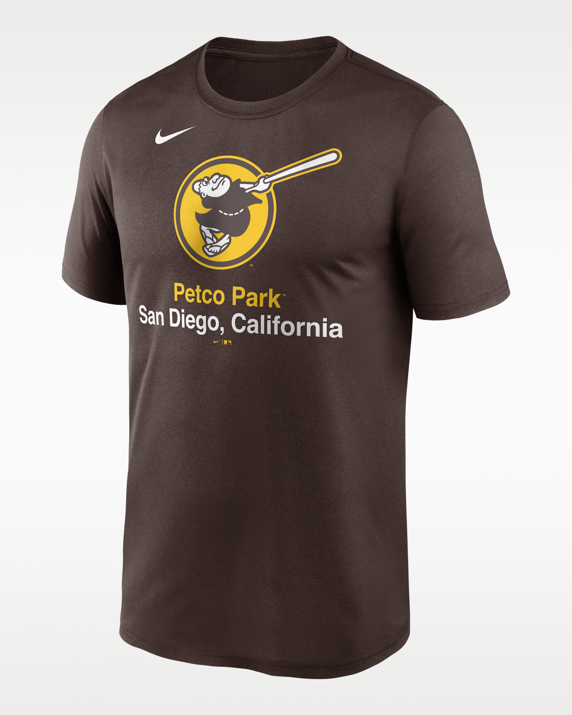 Playera Nike Dri-FIT de la MLB para hombre San Diego Padres Stadium Legend - Marrón