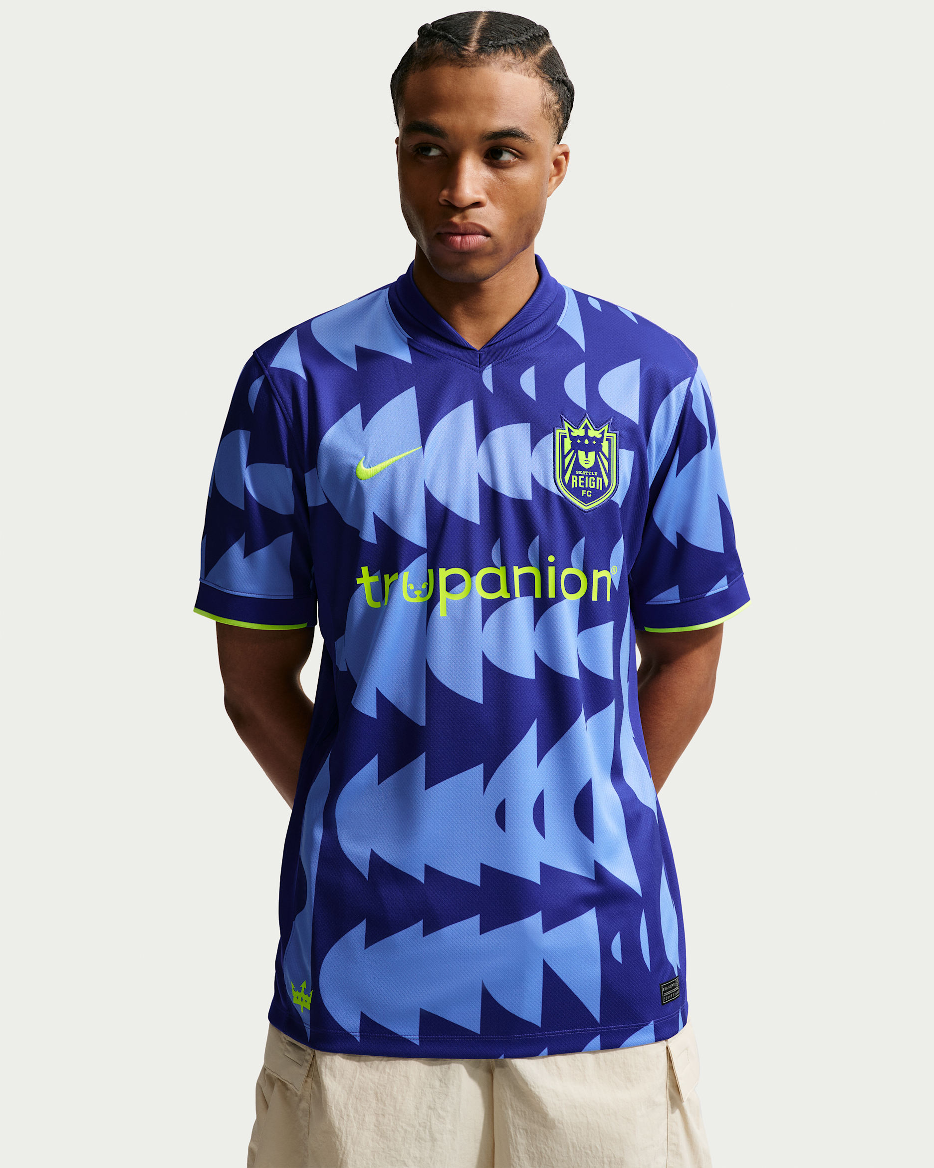 Seattle Reign FC Stadium Away Men's Nike Dri-FIT NWSL Replica Jersey - Royal Pulse