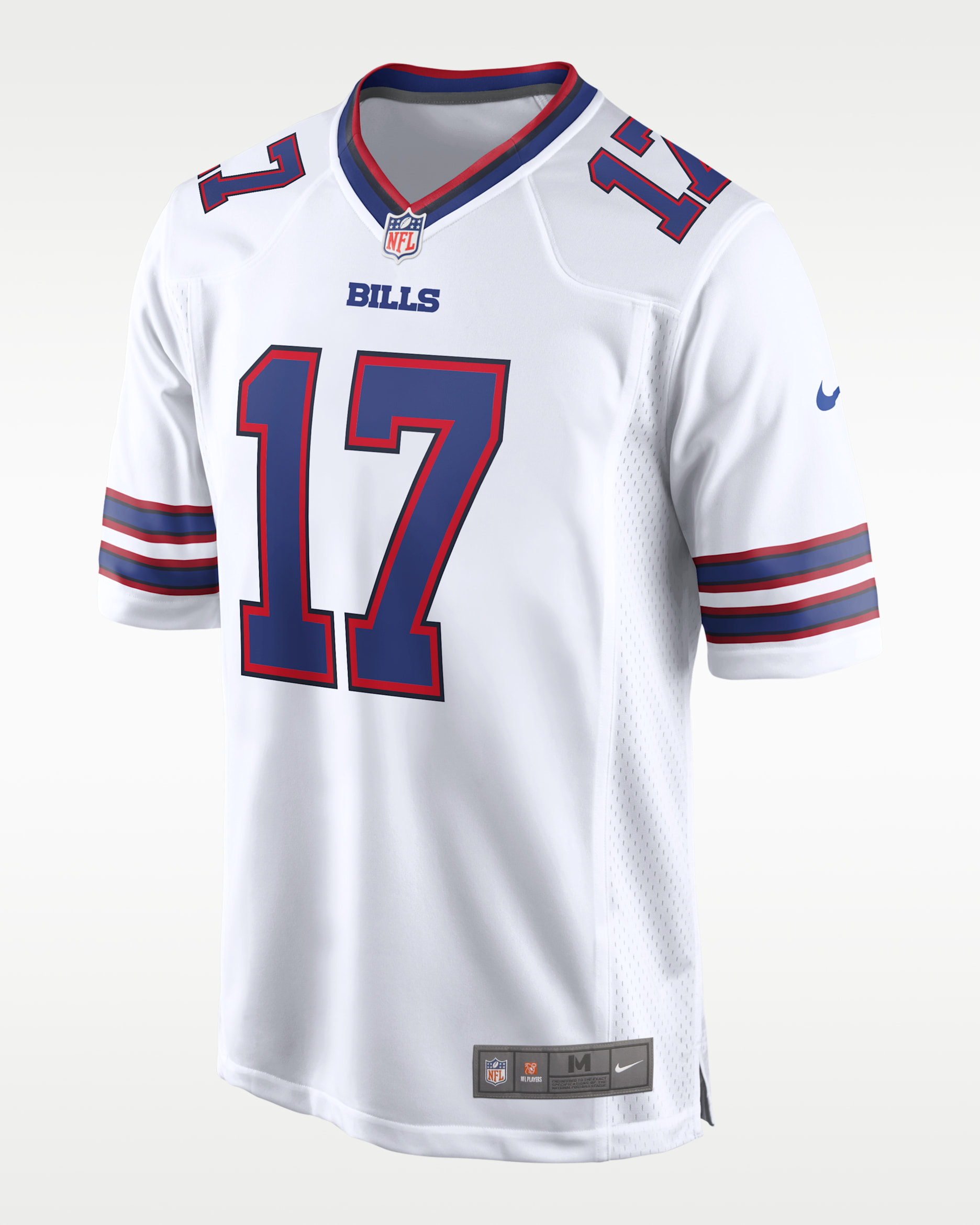 Jersey de fútbol americano Game para hombre NFL Buffalo Bills (Josh Allen) - Blanco