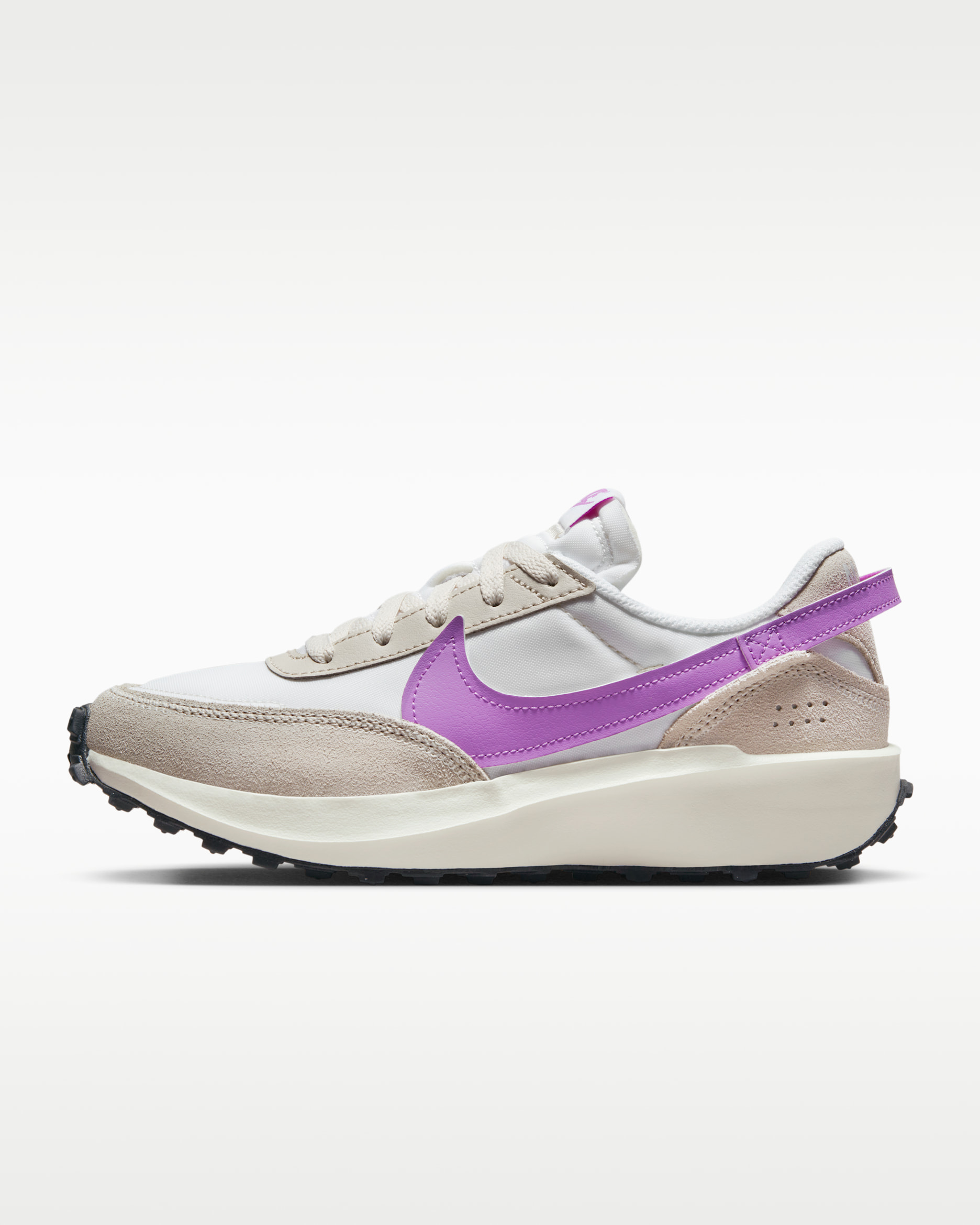 Nike Waffle Debut Women's Shoes - White/Light Orewood Brown/Sail/Rush Fuchsia