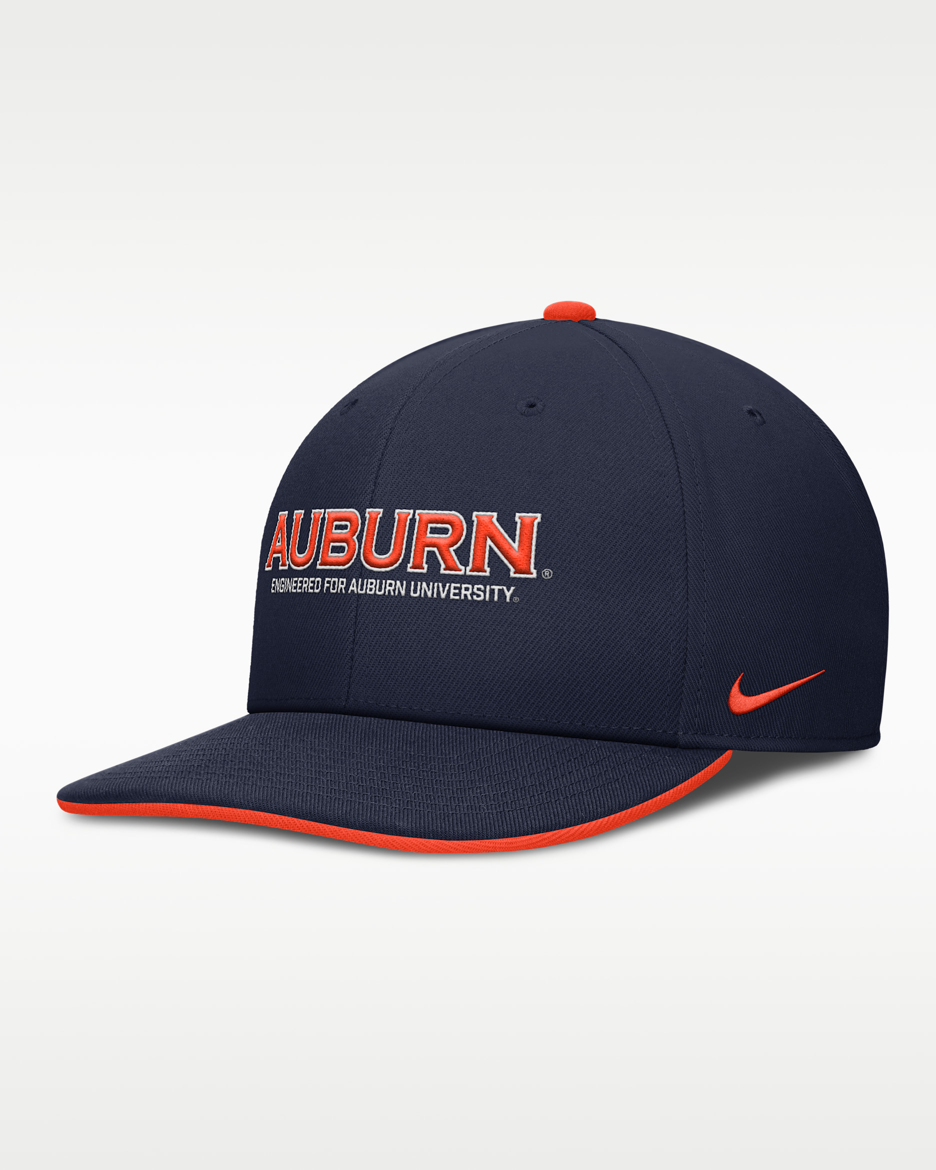 Gorra universitaria Nike Dri-FIT ajustable para hombre Auburn On-Field Pro - Azul marino