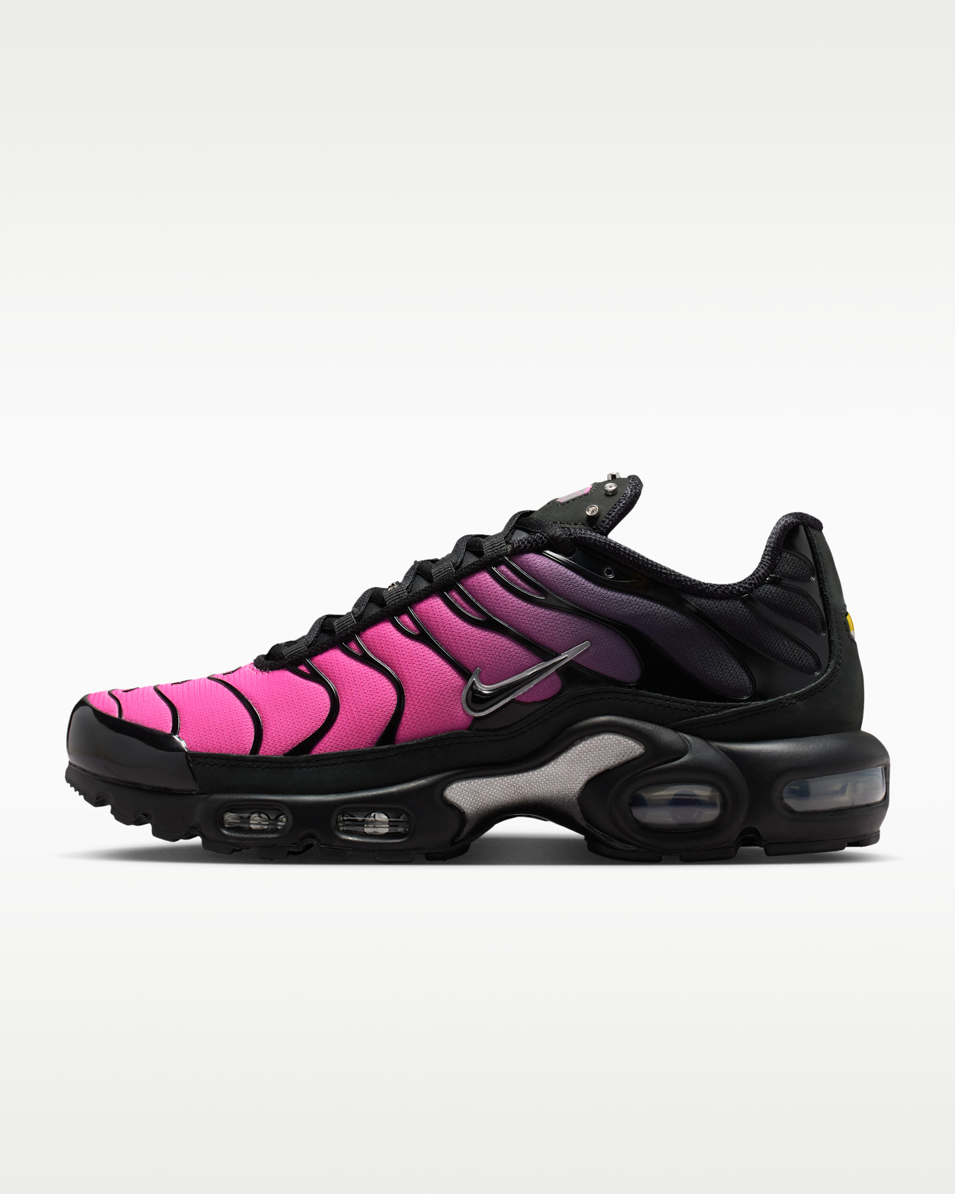Nike Air Max Plus-sko til kvinder - sort/Metallic Silver/Peony