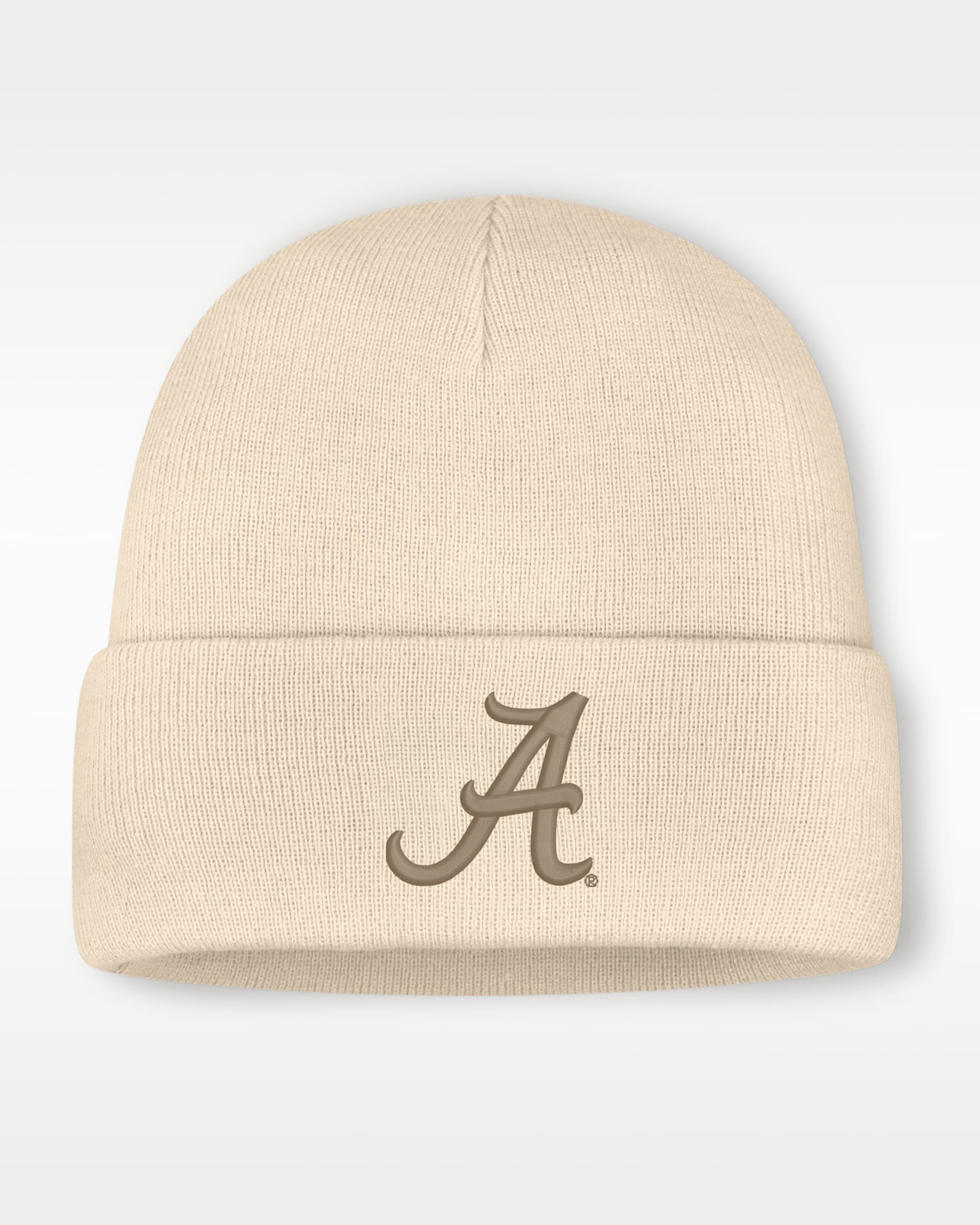 Alabama Men's Nike College Cuffed Beanie - Natural