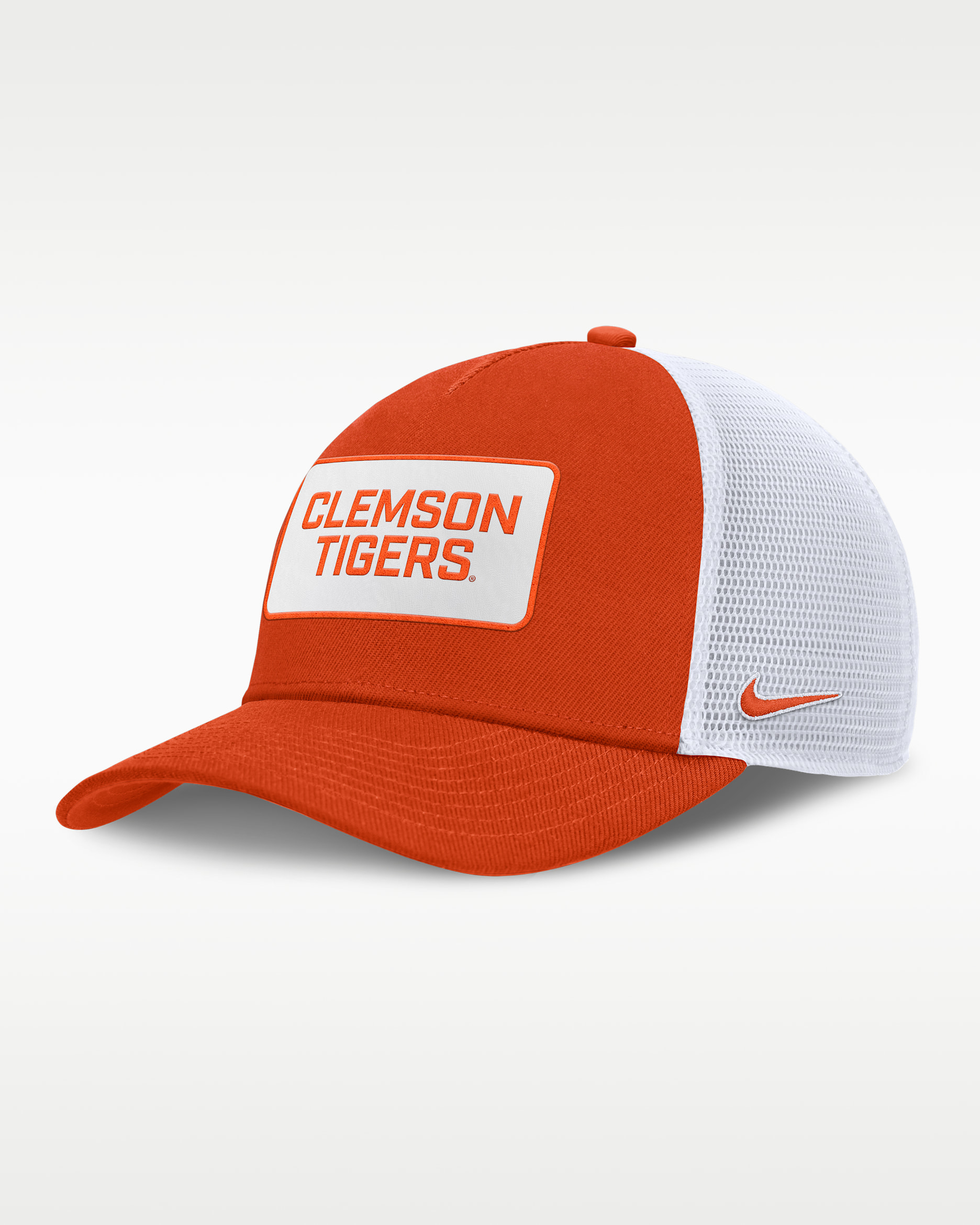Clemson On-Field Rise Men's Nike College Trucker Adjustable Hat - Orange