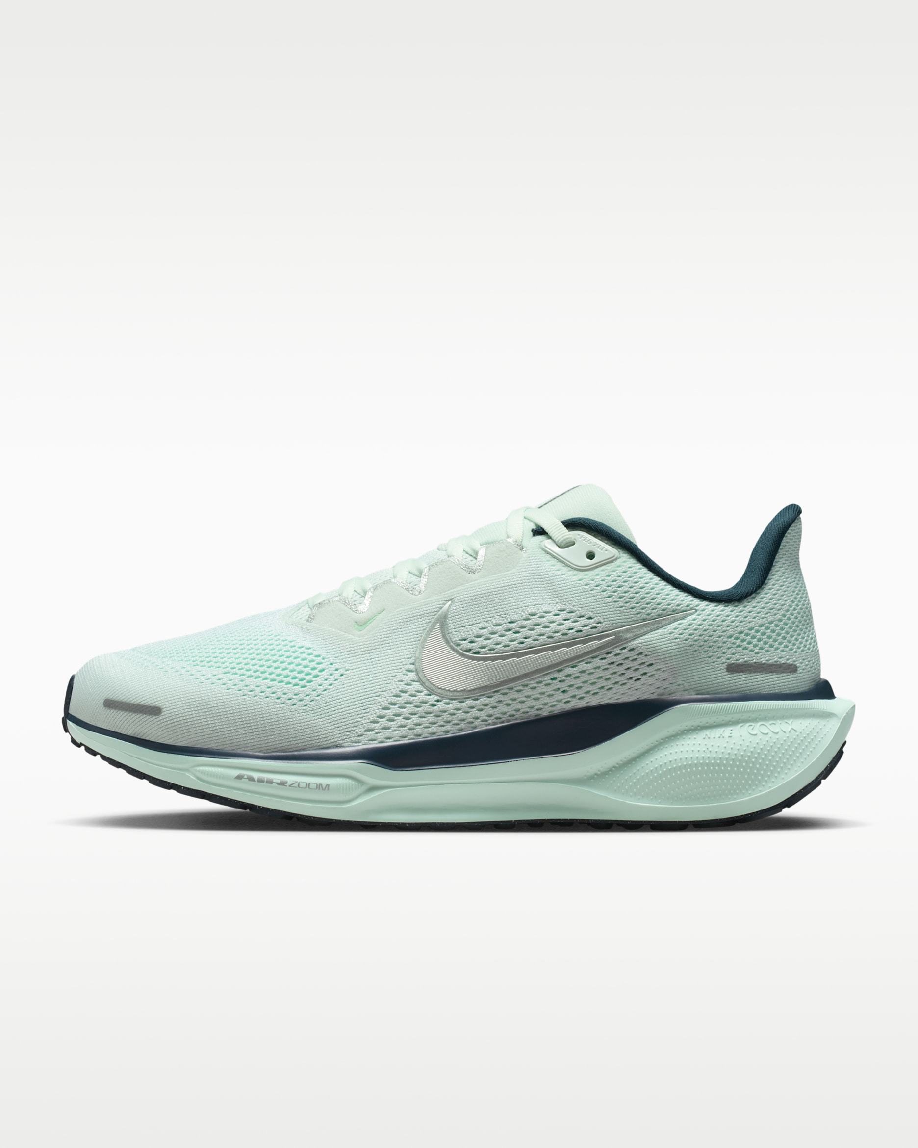 Nike Pegasus 41 Women's Road Running Shoes (Extra Wide) - Ghost Aqua/Mint Foam/Metallic Silver