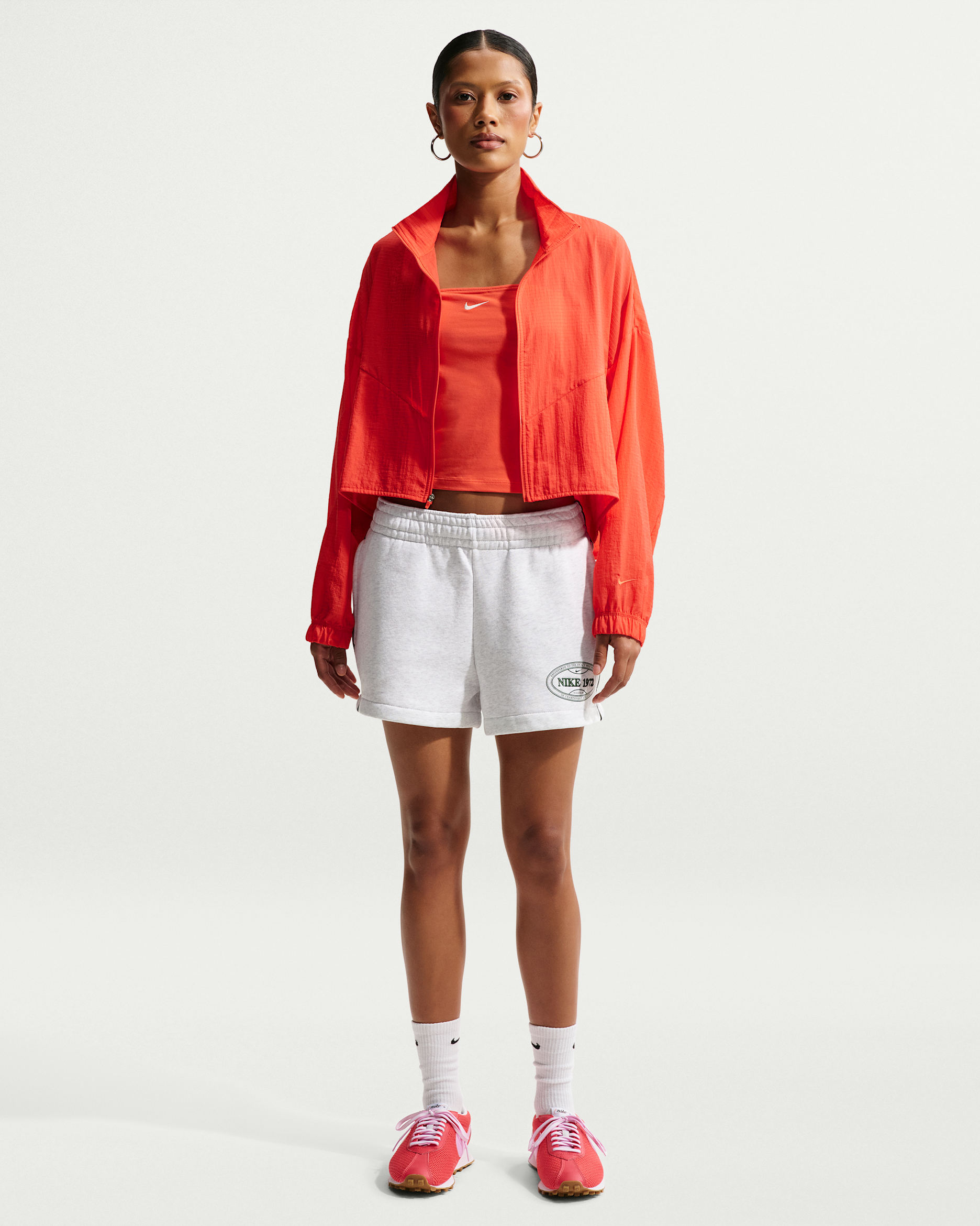 Shorts in fleece Nike Sportswear – Donna - Birch Heather