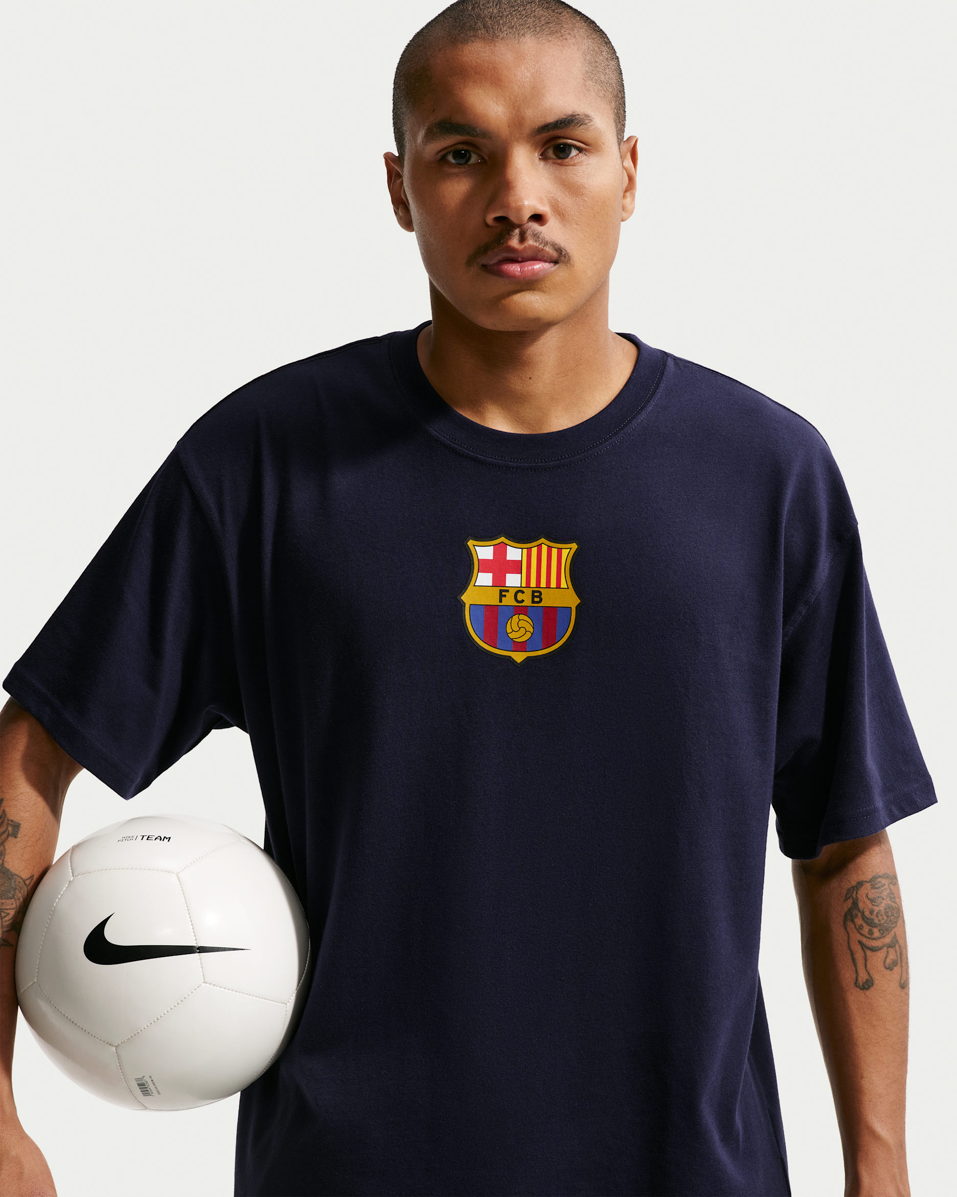 FC Barcelona Men's Nike Soccer T-Shirt - Blackened Blue