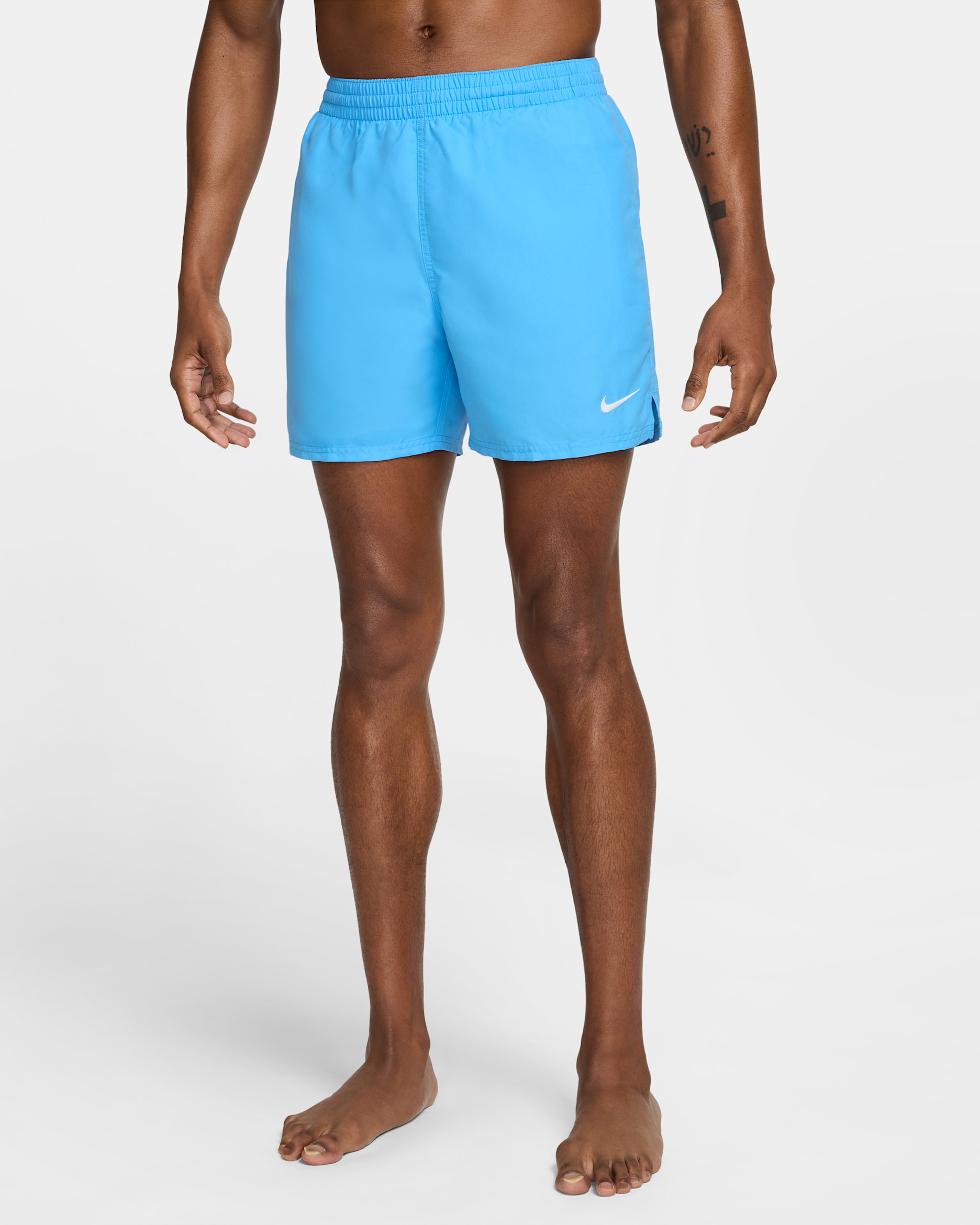 Shorts de playa o alberca con forro de ropa interior para hombre de 12.7 cm Nike Swim Breaker Essential - Azul universitario/Blanco