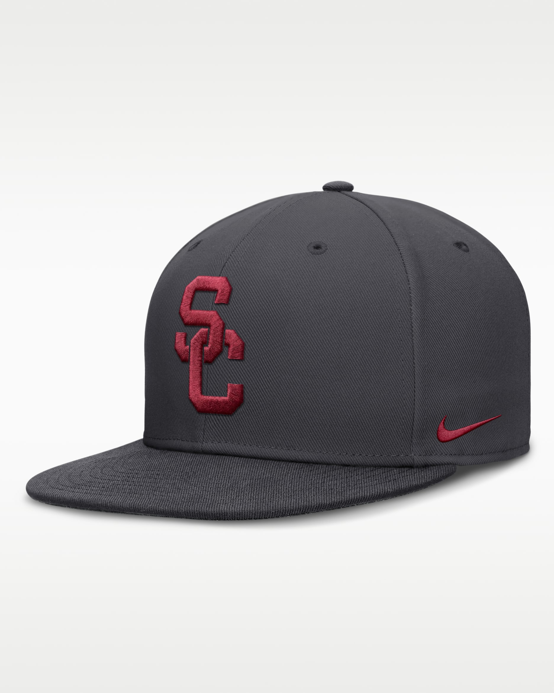 USC Pro Men's Nike Dri-FIT College Fitted Hat - Anthracite