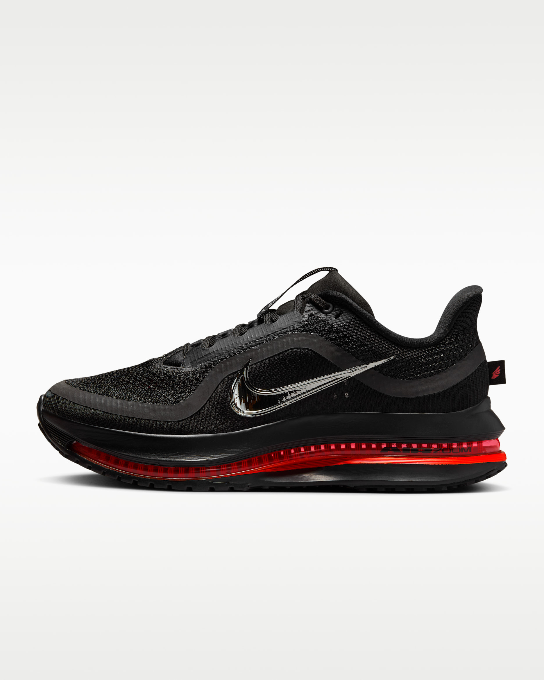 Nike Pegasus Premium Women's Road Running Shoes - Black/Bright Crimson/Metallic Silver