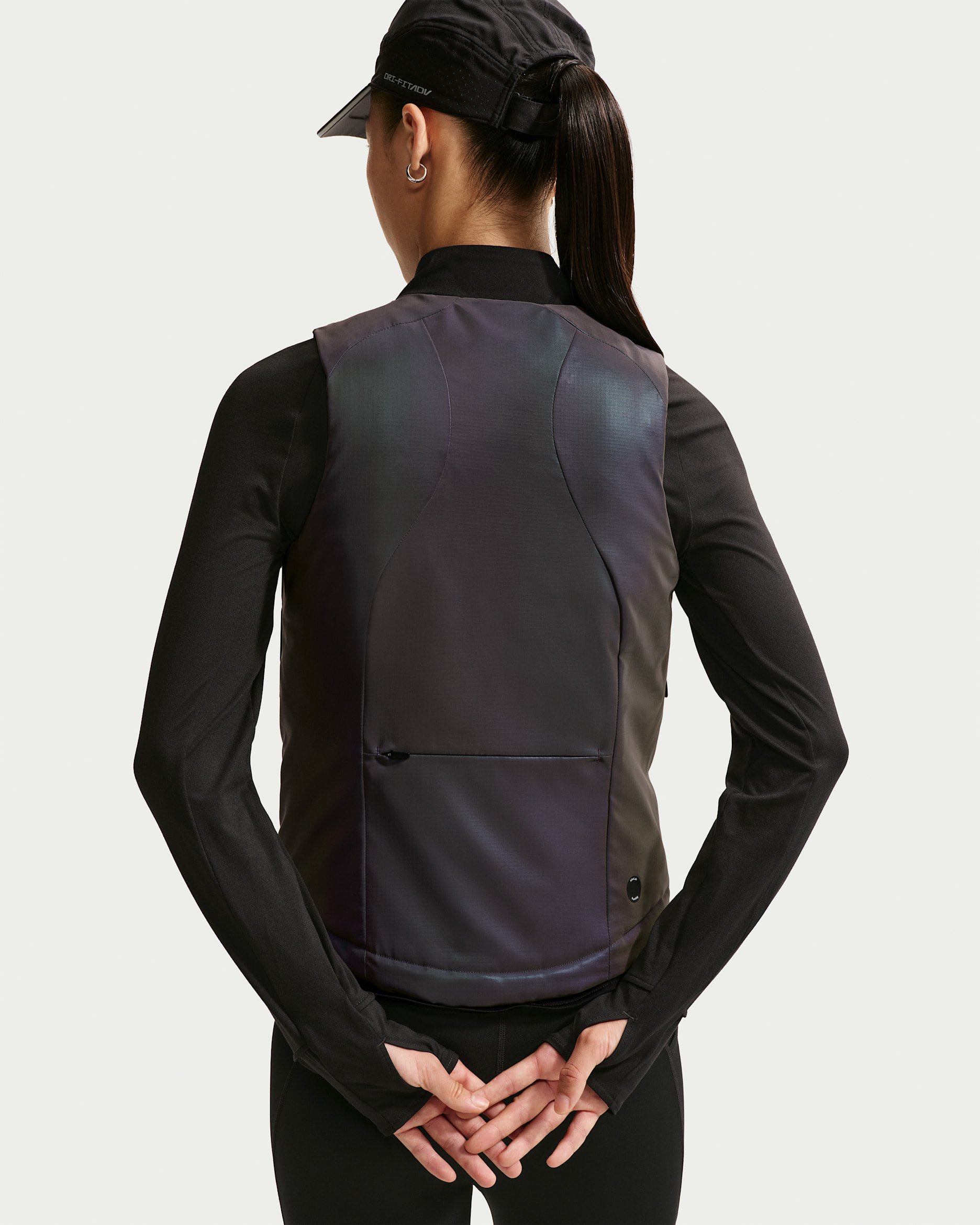 Dámská vesta NikeLab | Running Flash Therma-FIT - Rainbow/Černá/Černá