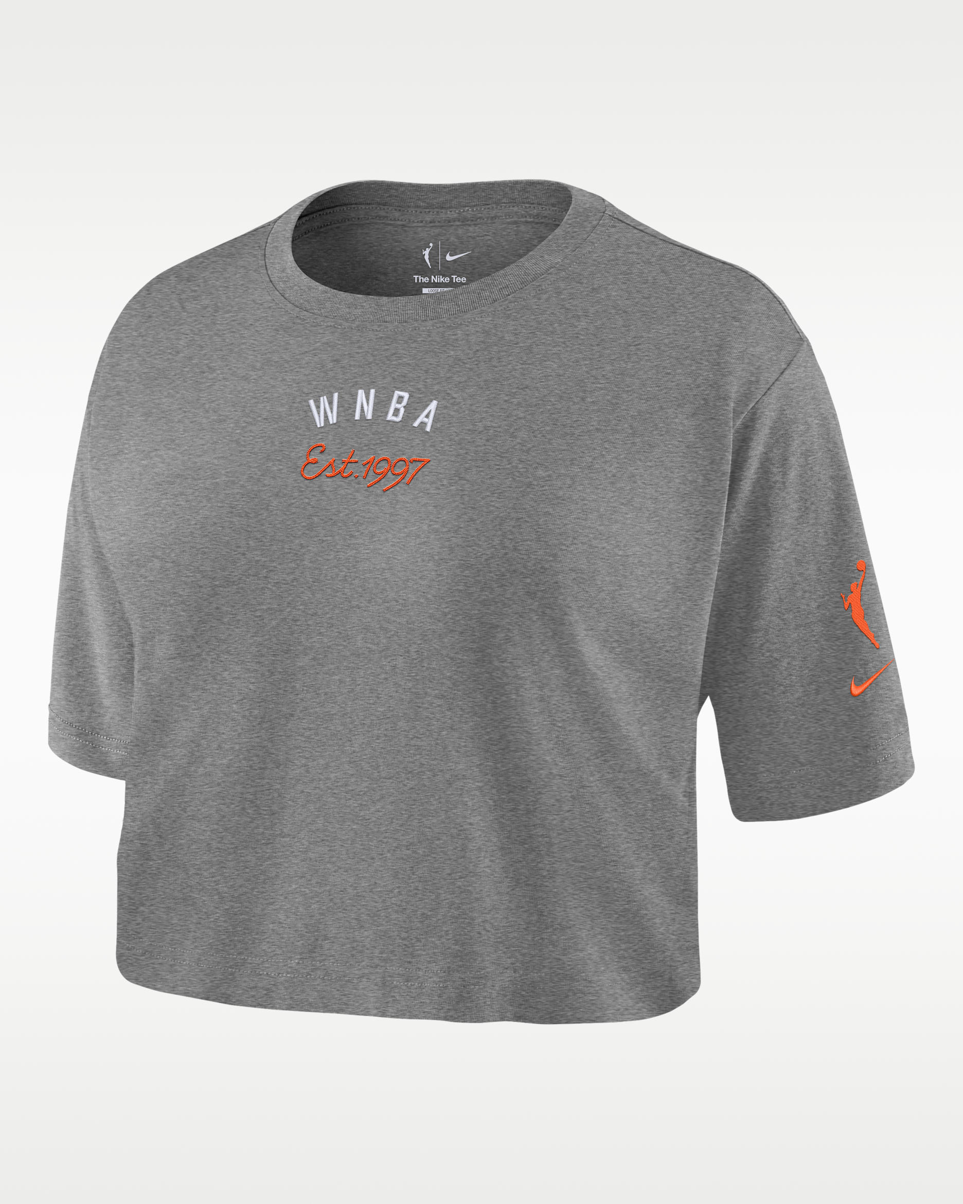 WNBA Women's WNBA Cropped T-Shirt - Dark Grey Heather