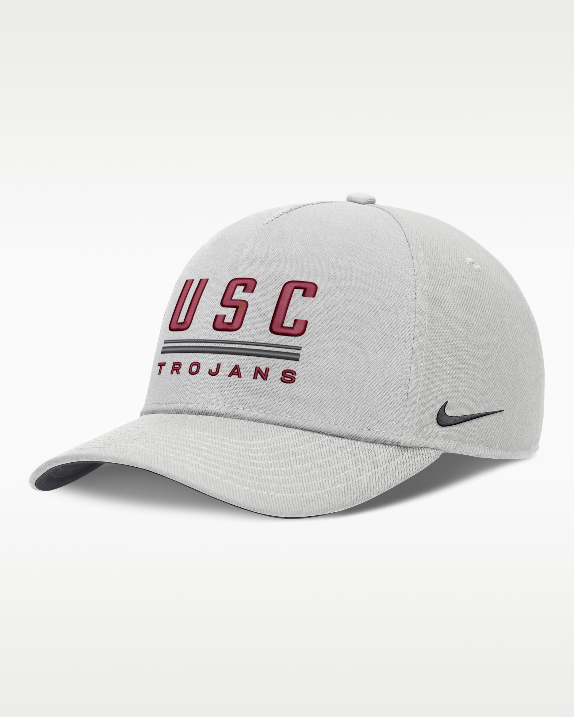 USC Sideline Practice Rise Men's Nike Dri-FIT College Adjustable Hat - Grey