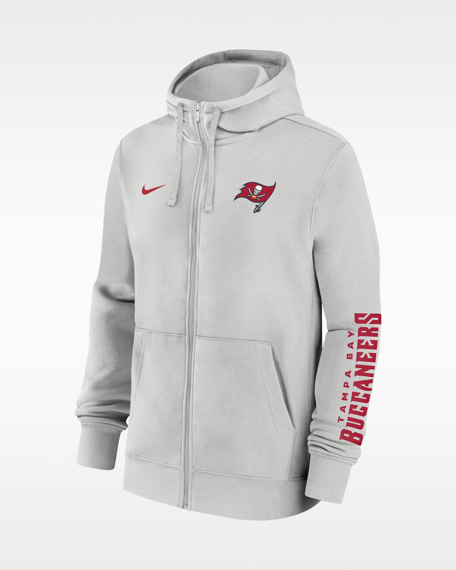 Tampa Bay Buccaneers Club Men's Nike NFL Full-Zip Hoodie - Grey