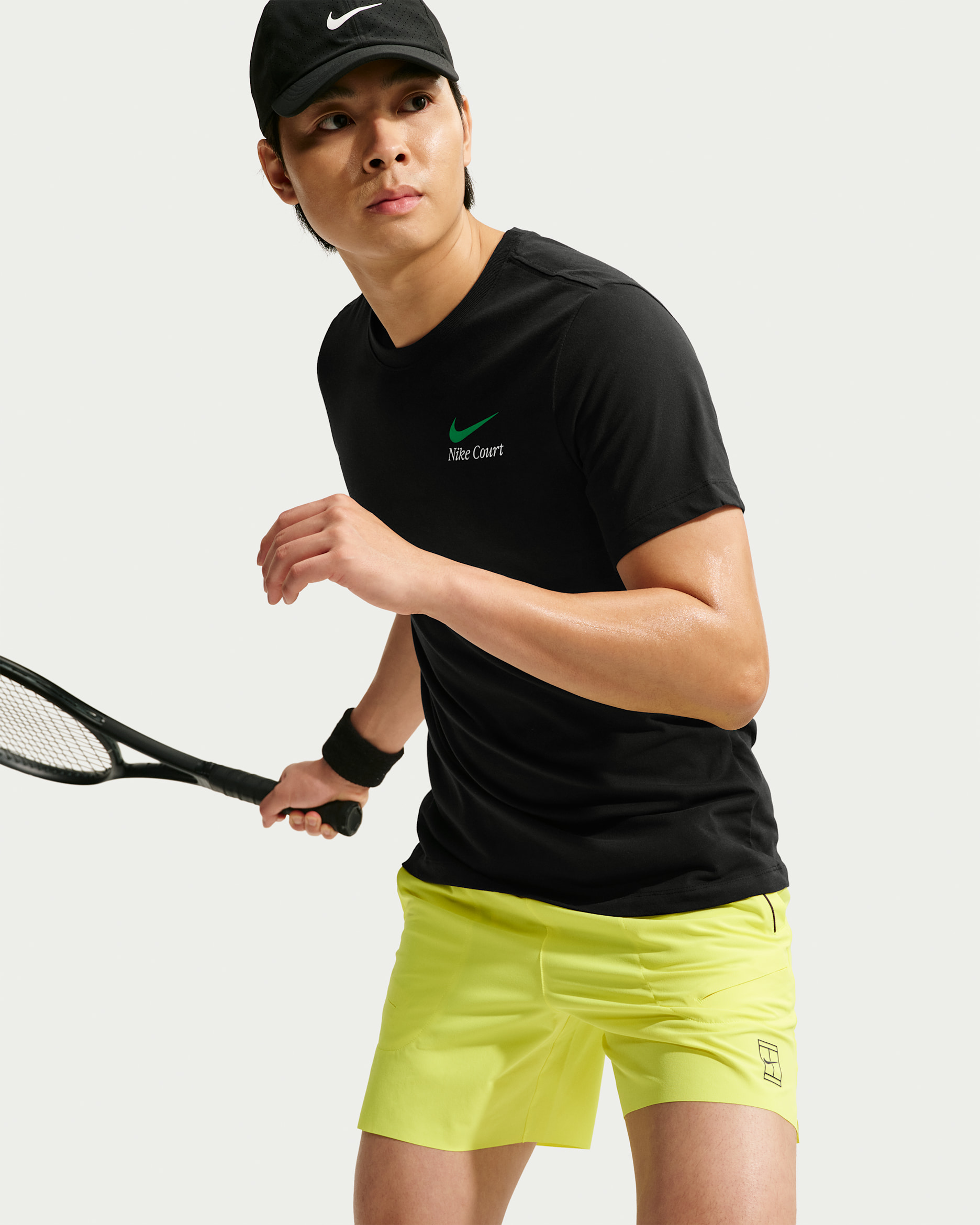 NikeCourt Men's Dri-FIT Tennis T-Shirt - Black
