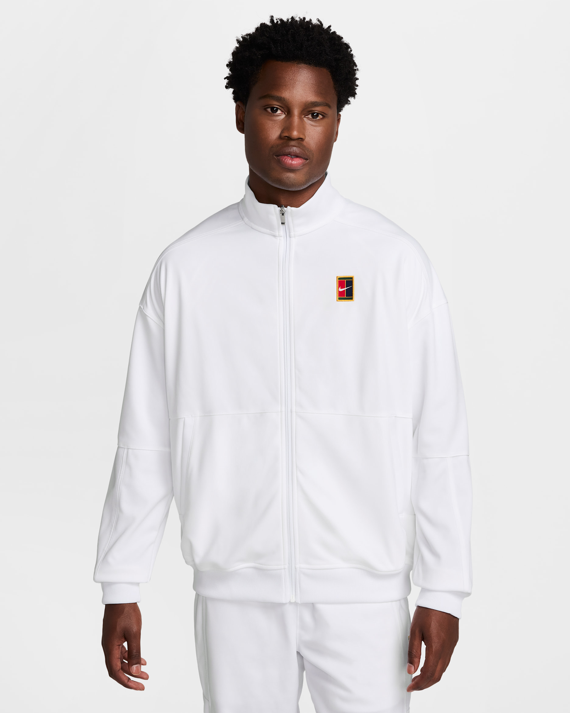 NikeCourt Heritage Men's Tennis Jacket - White/White