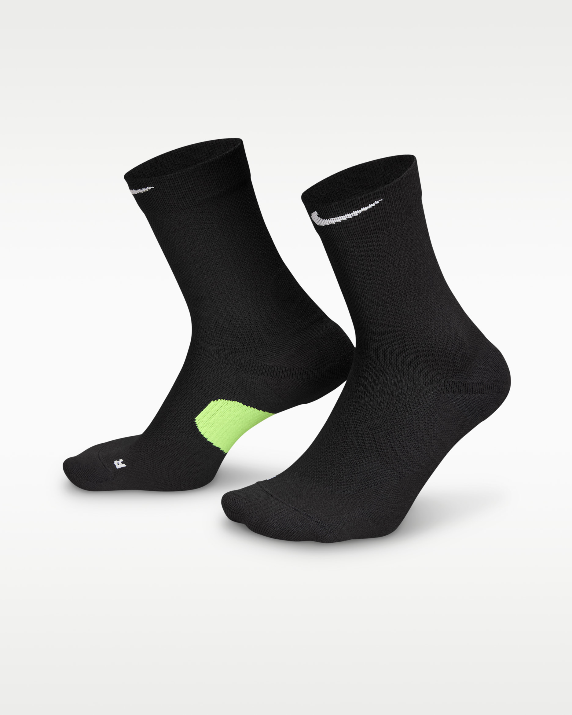 Calze di media lunghezza Nike Running Midweight (1 paio) - Nero/Smoke Grey/Bianco