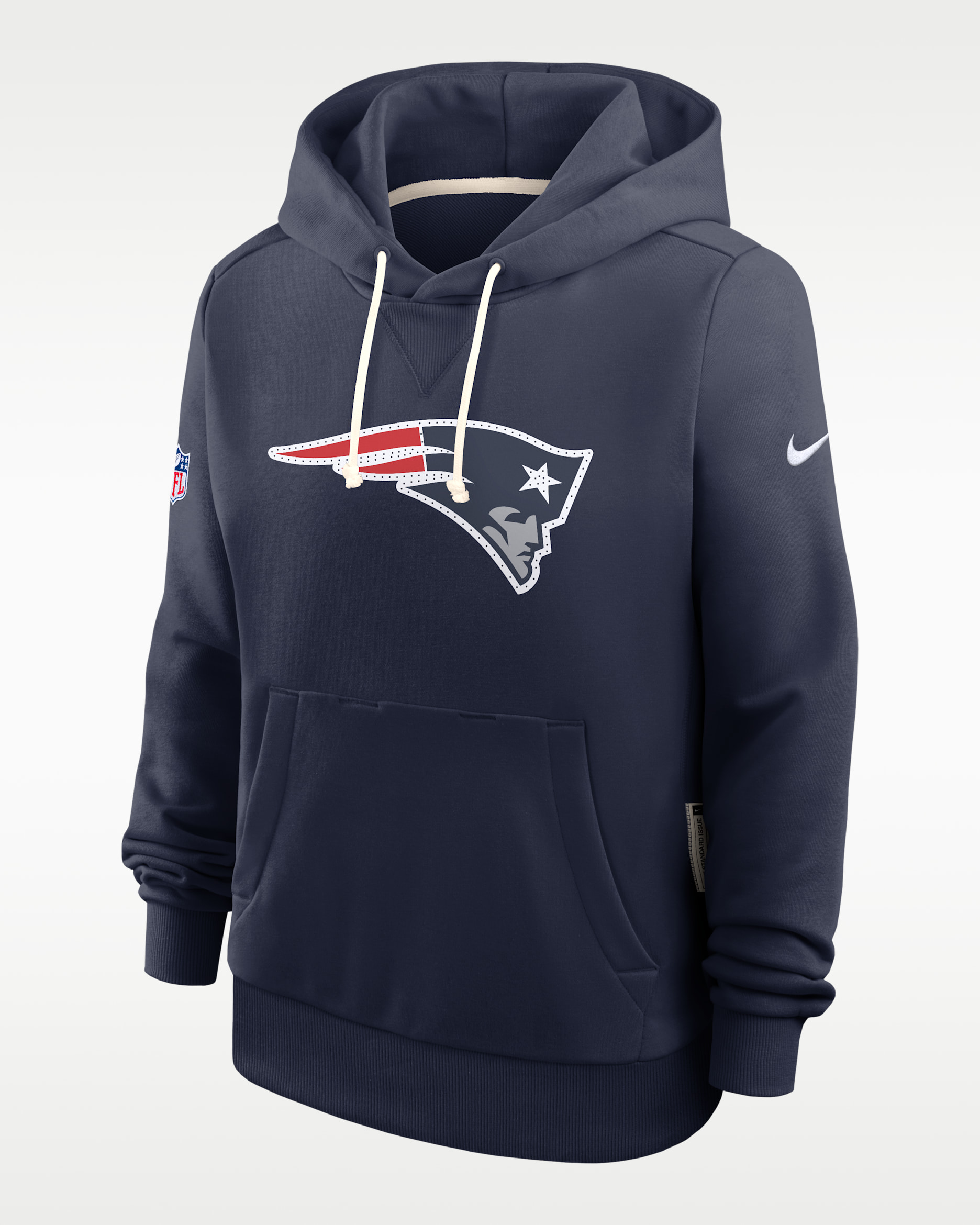 New England Patriots Sideline Women's Nike Dri-FIT NFL Pullover Hoodie - Navy