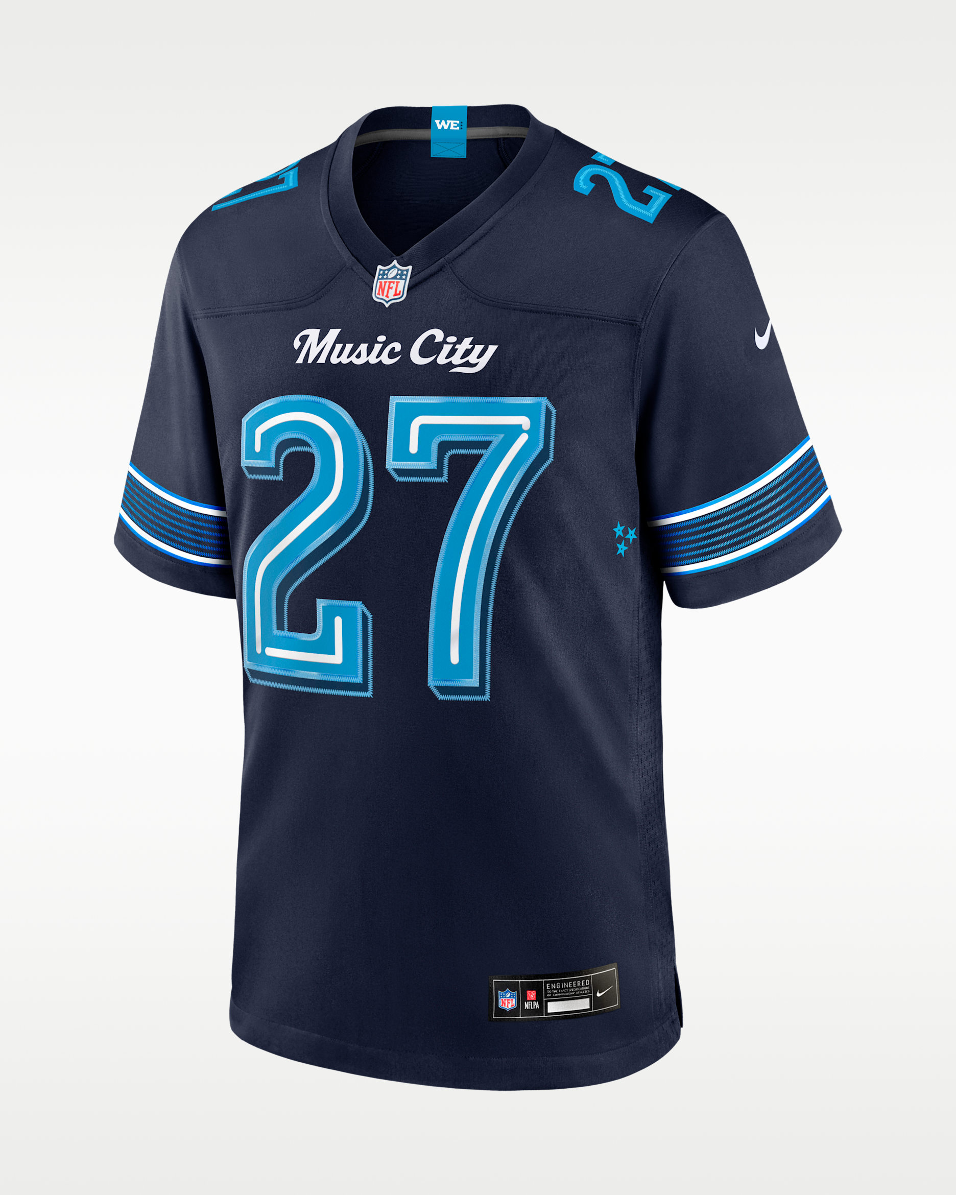 Eddie George Tennessee Titans Rivalries Collection Men's Nike NFL Game Jersey - Navy