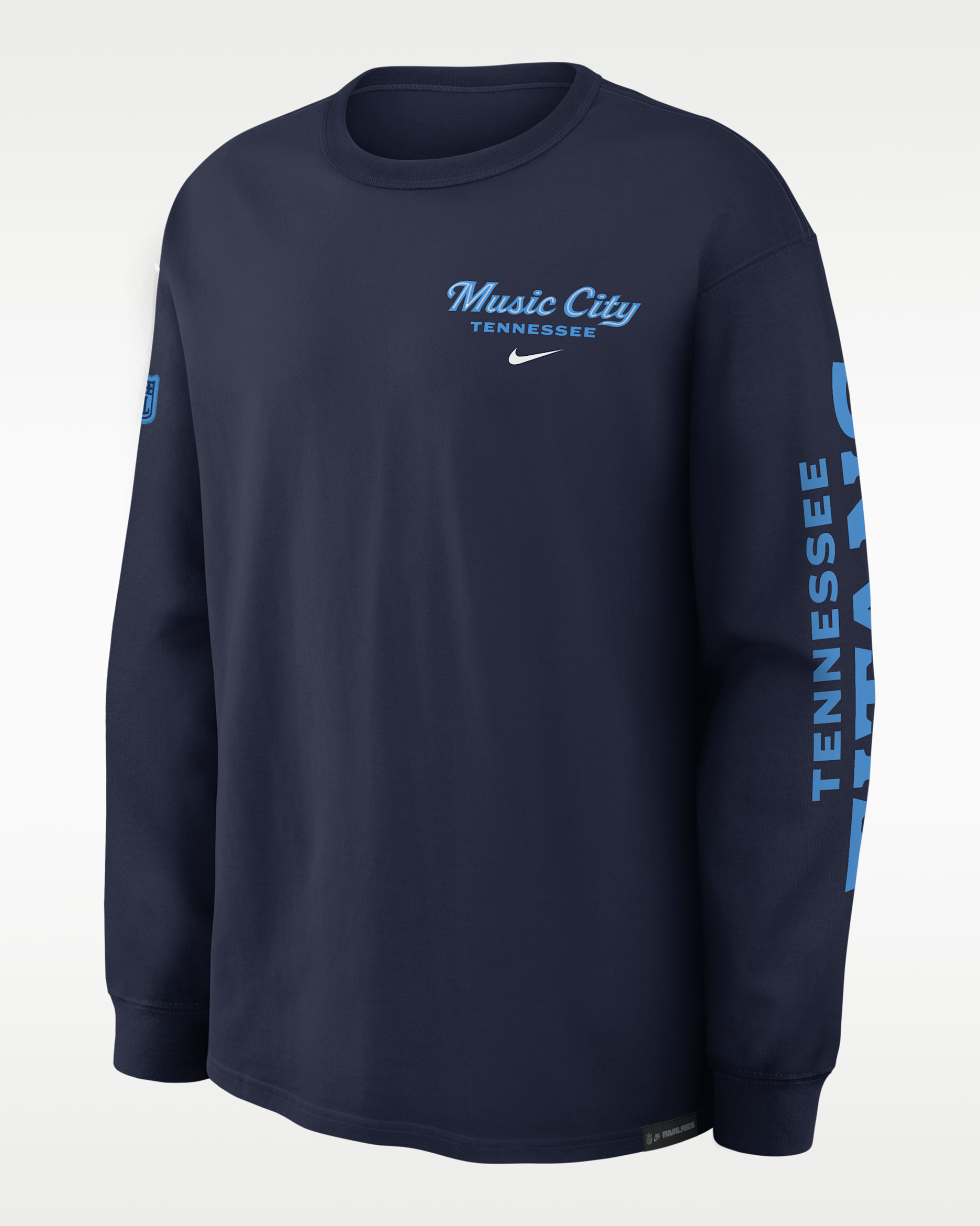 Tennessee Titans Rivalries Collection Max90 Men's Nike NFL Long-Sleeve T-Shirt - College Navy