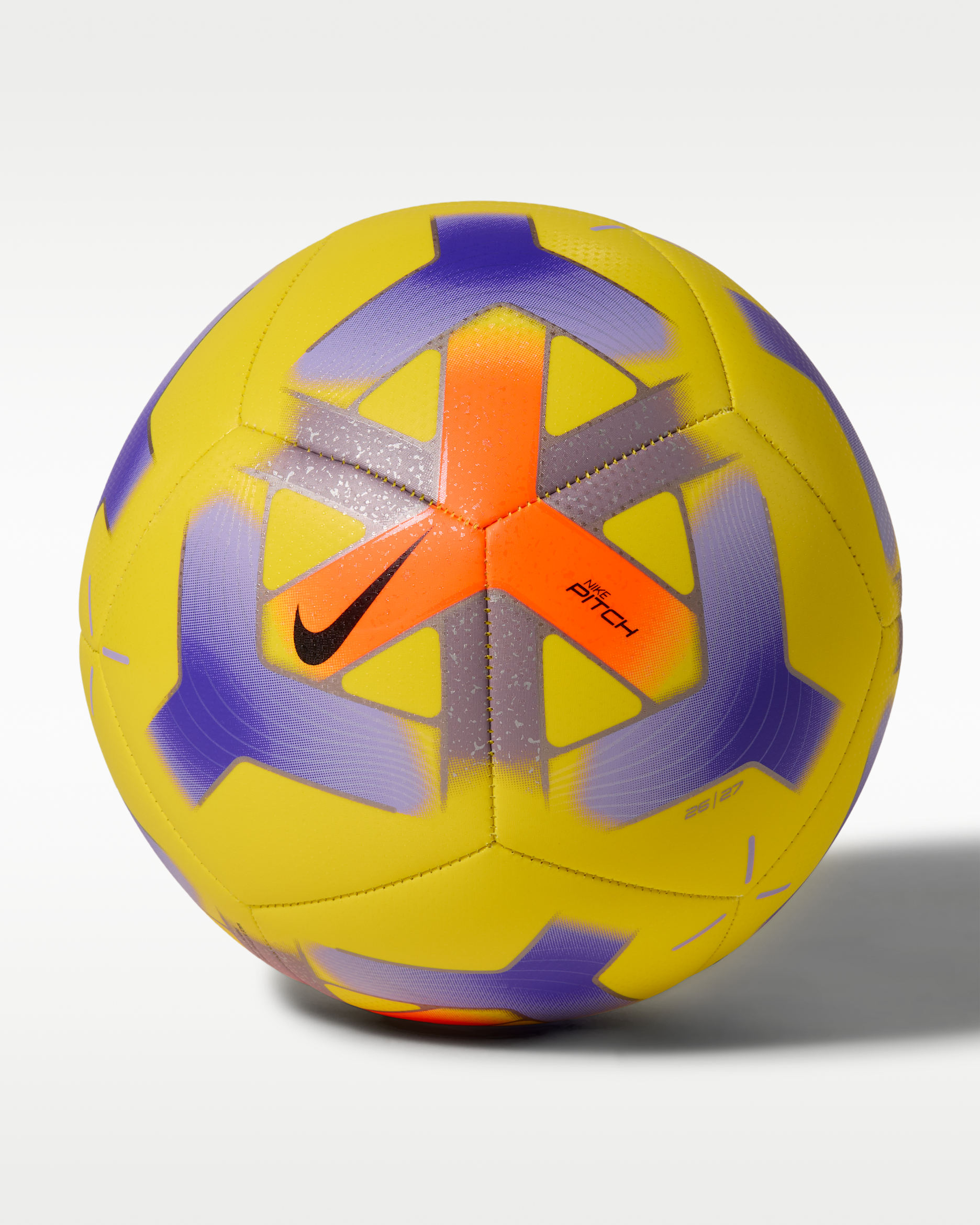 Nike Pitch Balón de fútbol - Amarillo/Hyper Crimson/Morado/Negro
