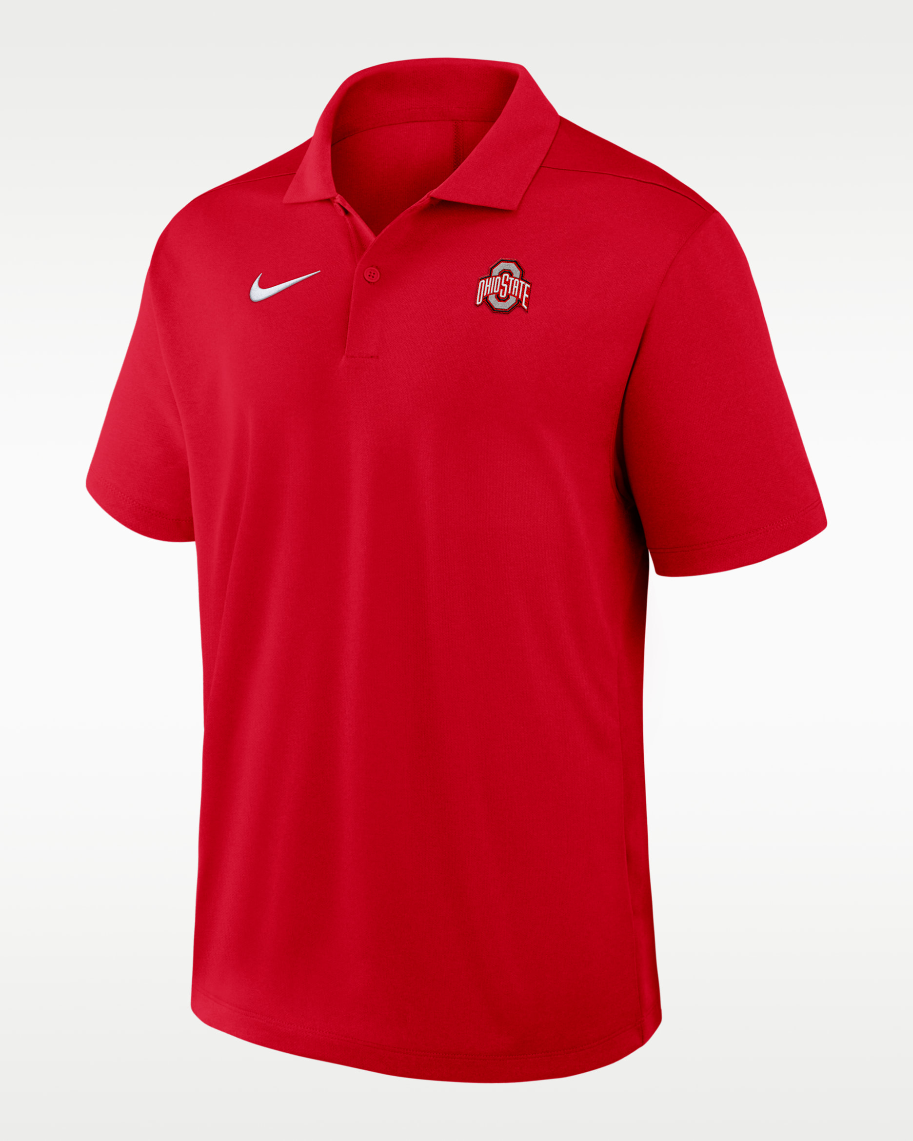 Polo universitario Nike Dri-FIT para hombre Ohio State Primetime Victory Plus - Escarlata