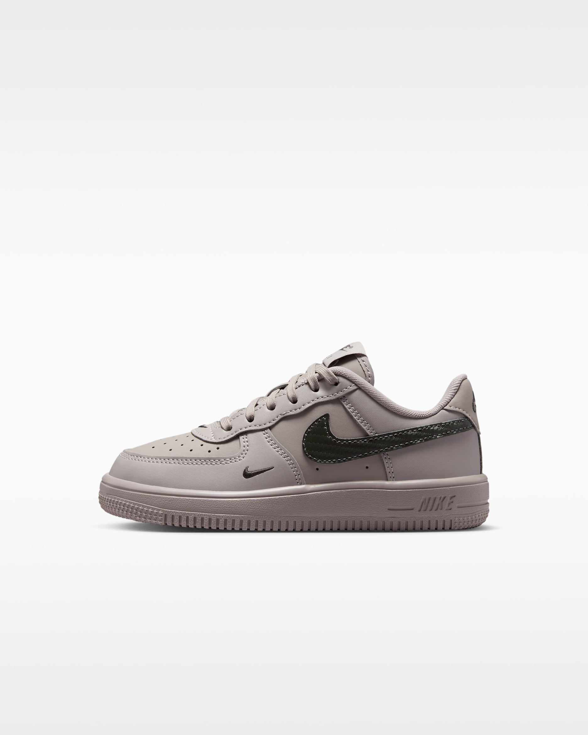 Force 1 Tech Essential Little Kids' Shoes - College Grey/Newsprint