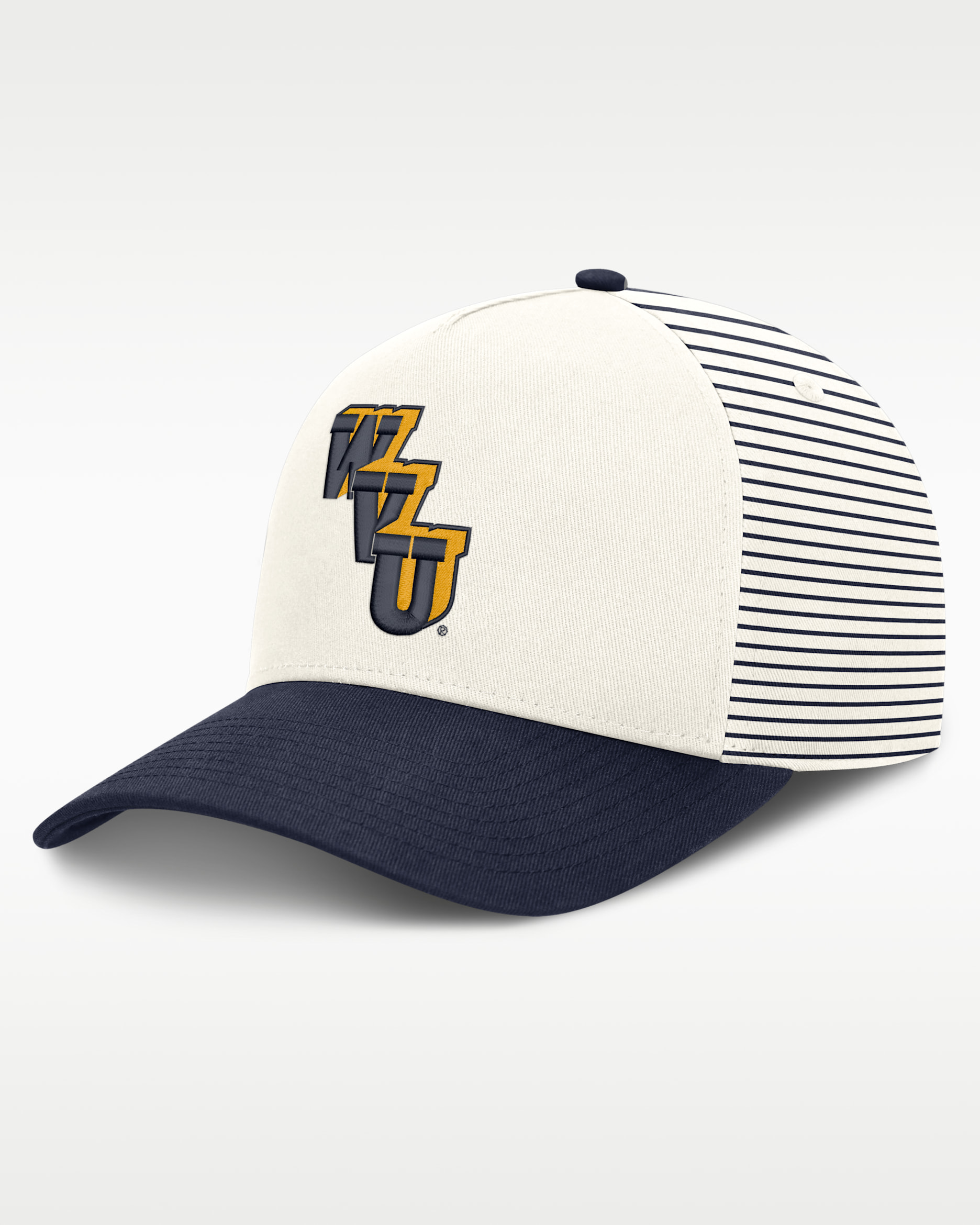 West Virginia Rise Men's Nike Dri-FIT College A-Frame Adjustable Hat - White