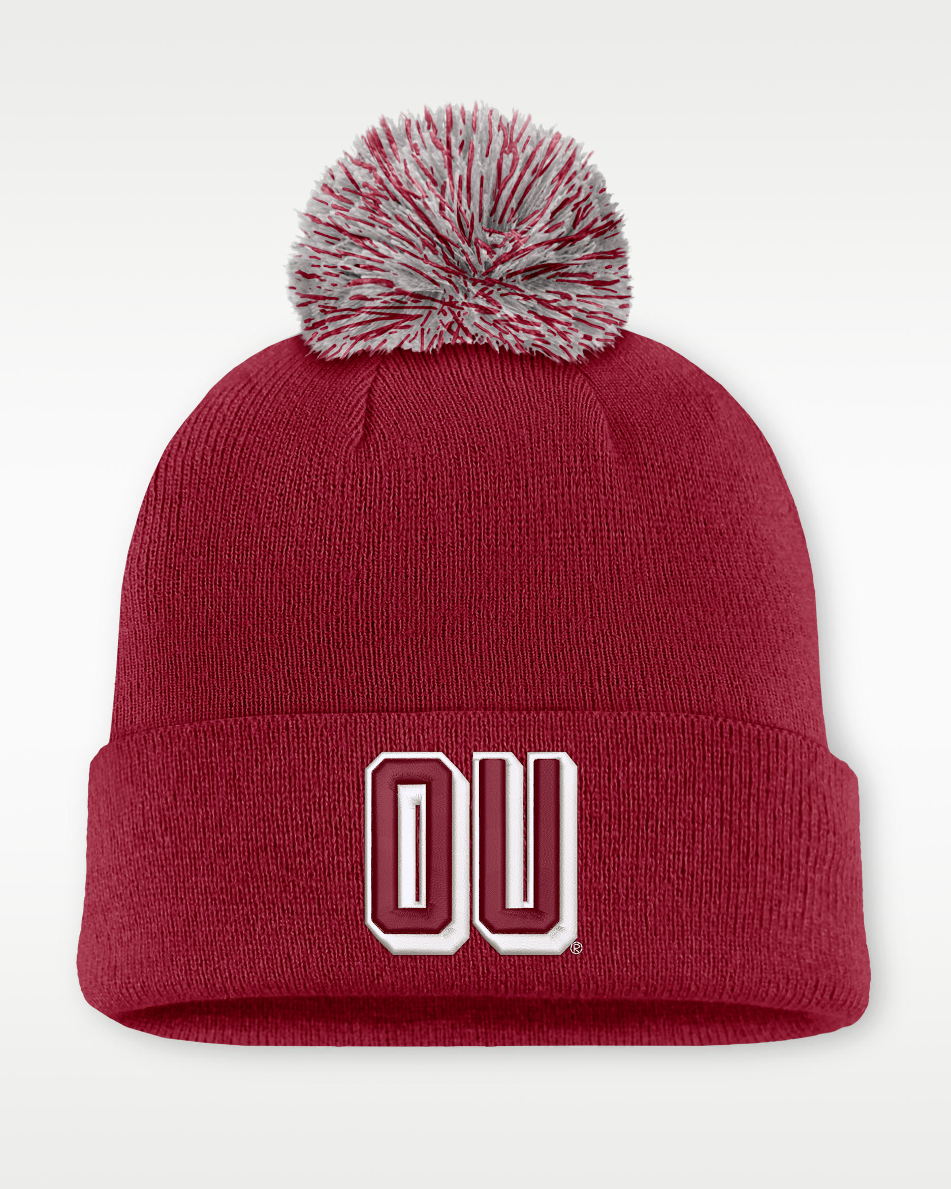 Gorro con dobladillo universitario Nike para hombre Oklahoma Peak - Carmesí team