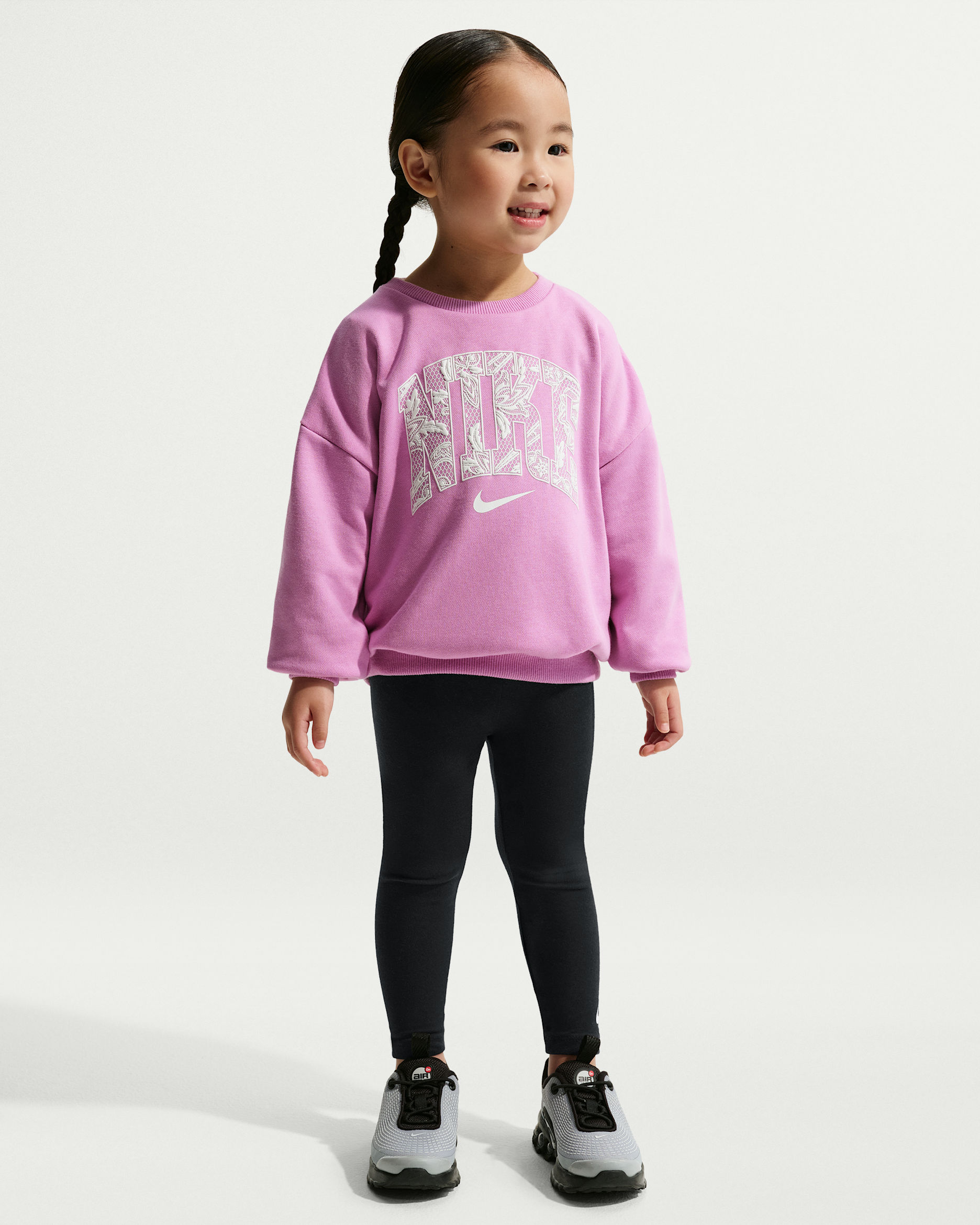 Conjunto de 2 piezas con leggings infantil Nike Lace It Up - Negro