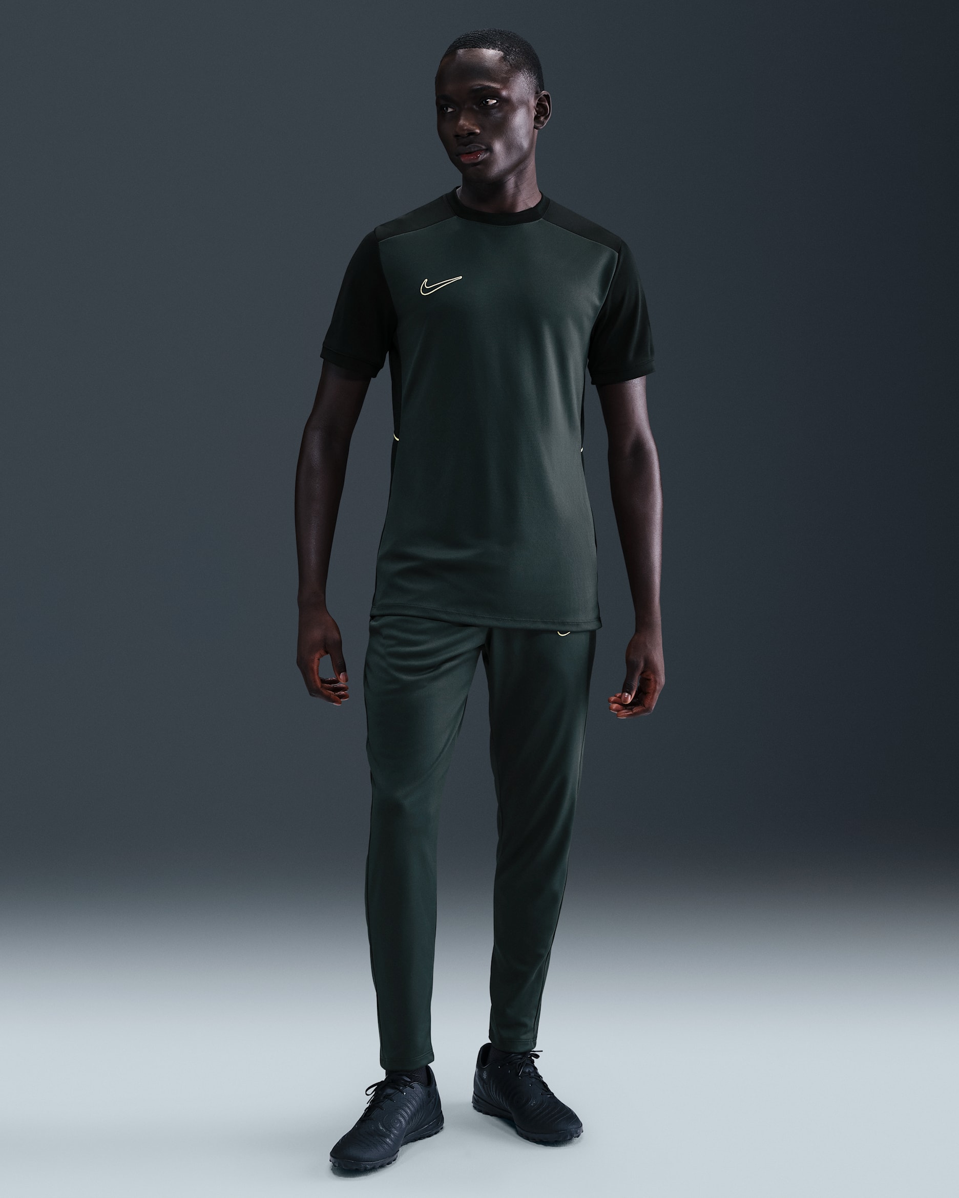 Nike Academy Men's Dri-FIT Soccer Pants - Seaweed/Black/Limelight