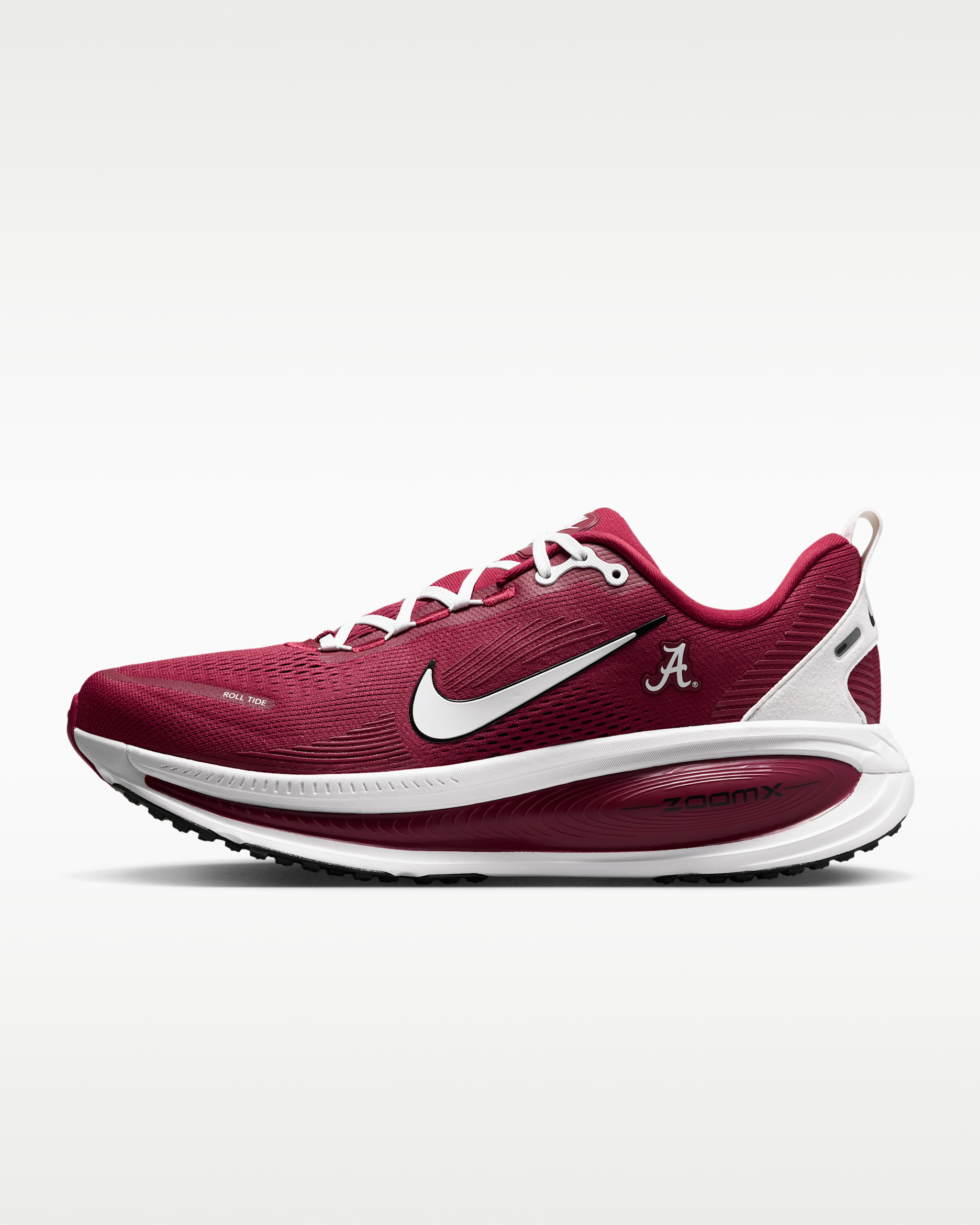 Nike College Vomero 18 (Alabama) Men's Road Running Shoes - Team Crimson/Black/White