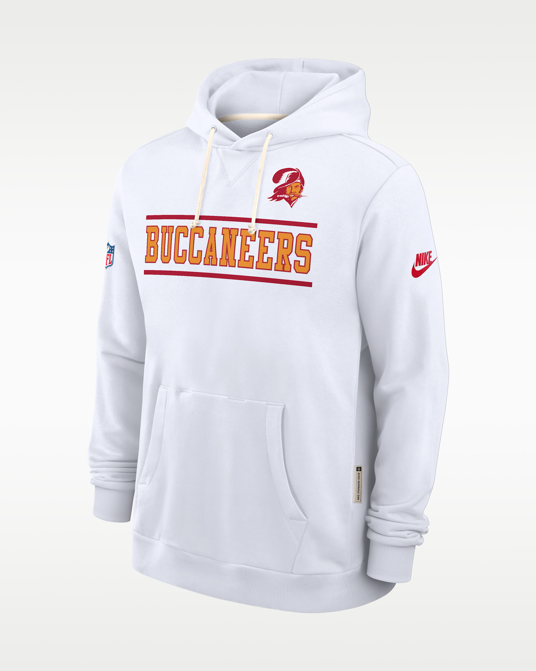 Tampa Bay Buccaneers Alt Standard Issue Men's Nike Dri-FIT NFL Pullover Hoodie - White
