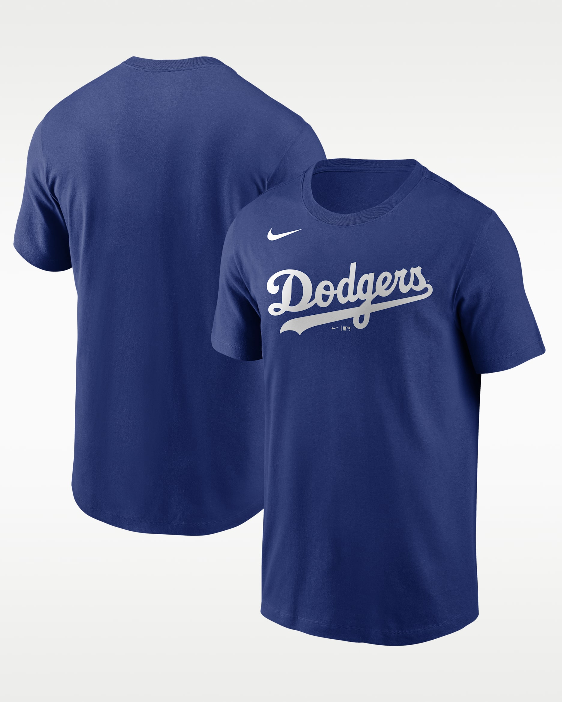 Los Angeles Dodgers Fuse Wordmark Men's Nike MLB T-Shirt - Rush Blue