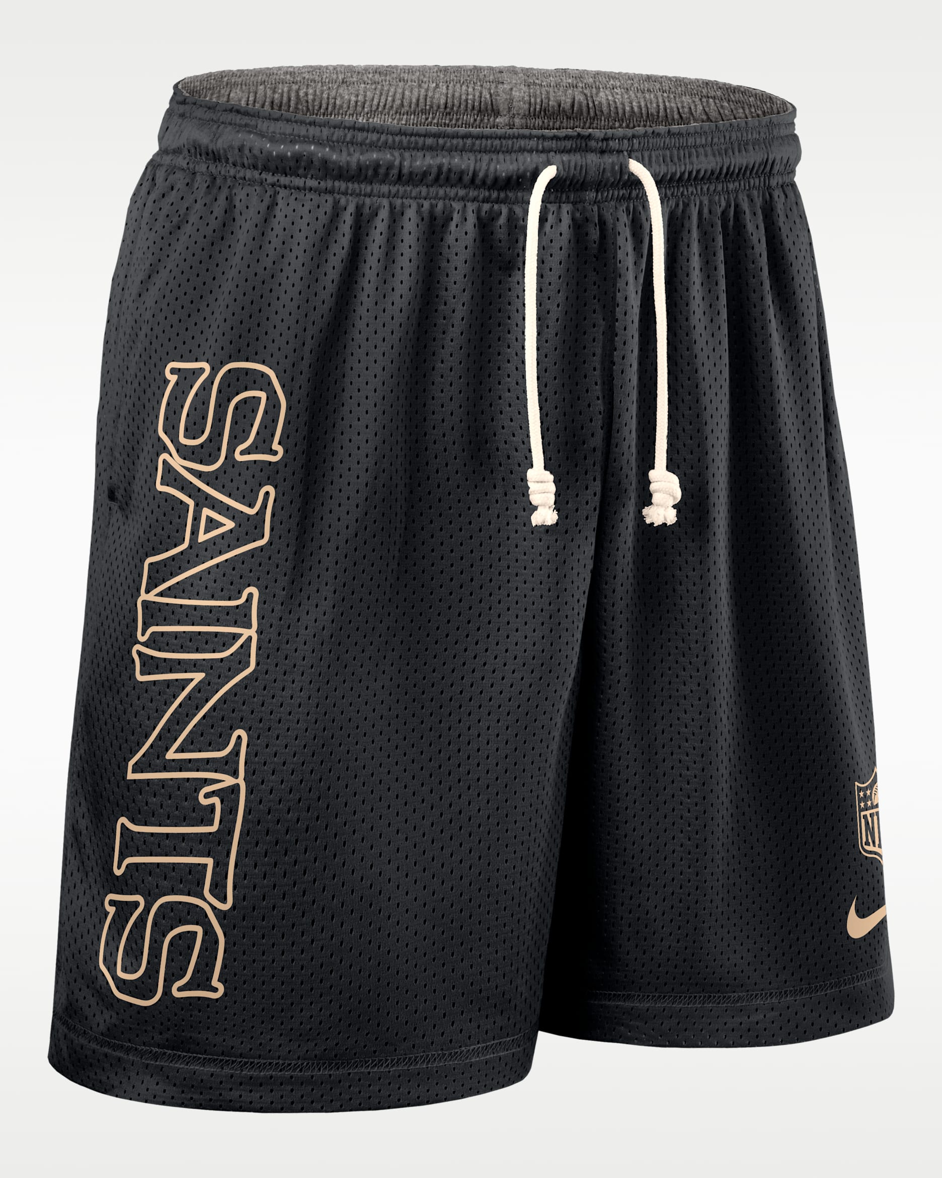 New Orleans Saints Sideline Reversible Men’s Nike Dri-FIT NFL Shorts - Black