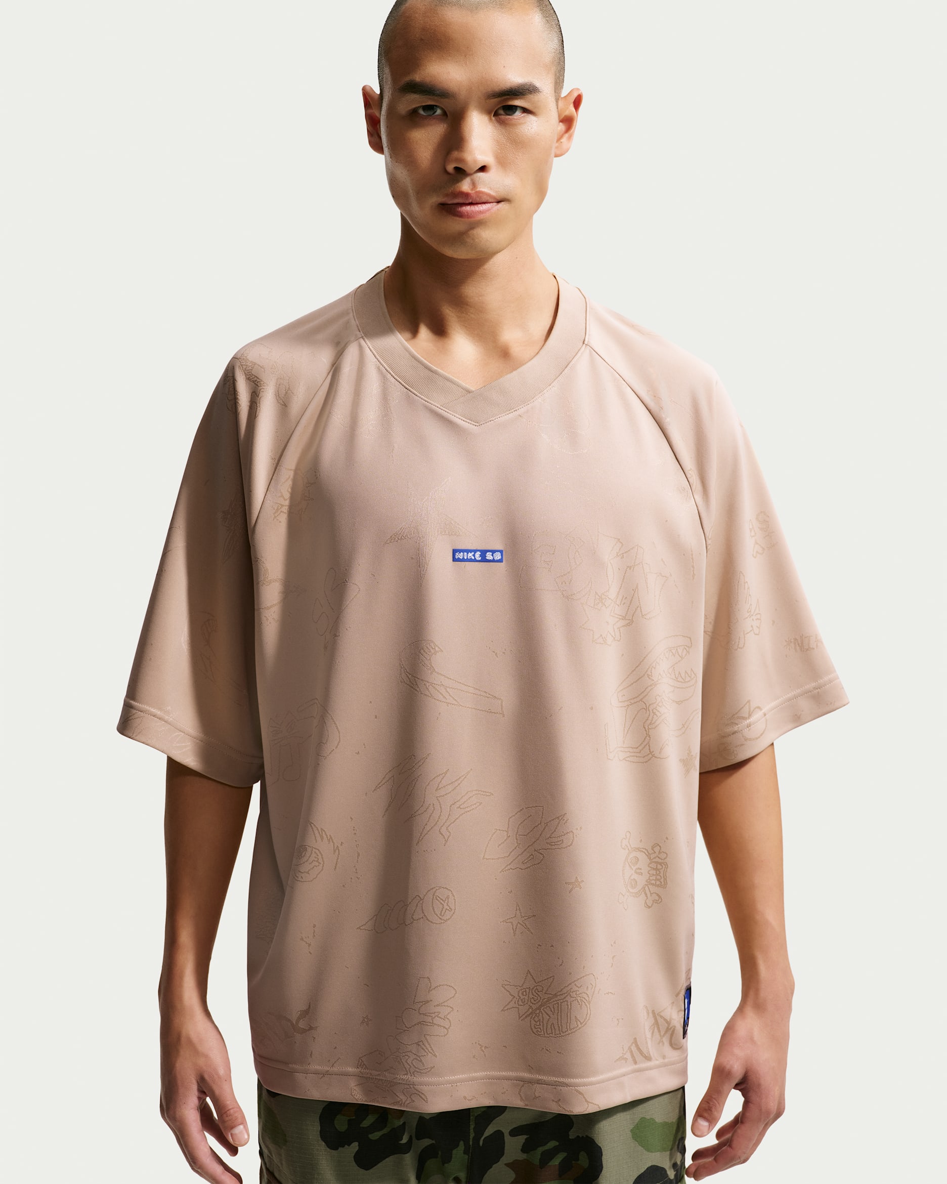 Jersey de skateboarding de tejido jacquard Nike SB - Lino