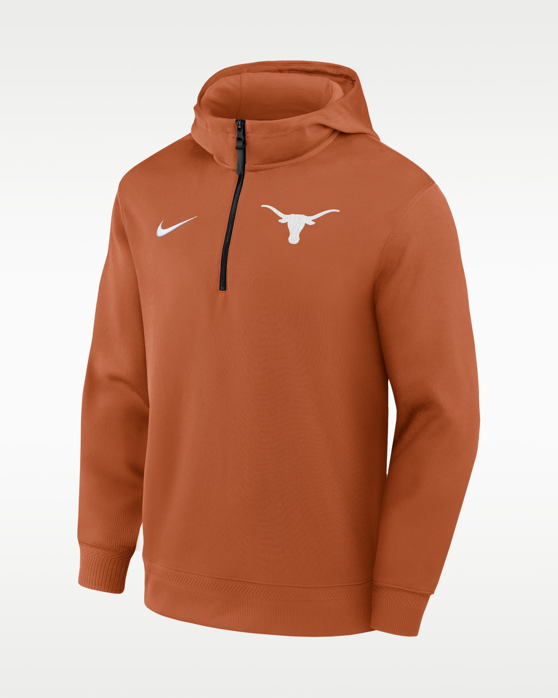 Texas Coaches Premium Men's Nike Dri-FIT College 1/4-Zip Hoodie - Desert Orange