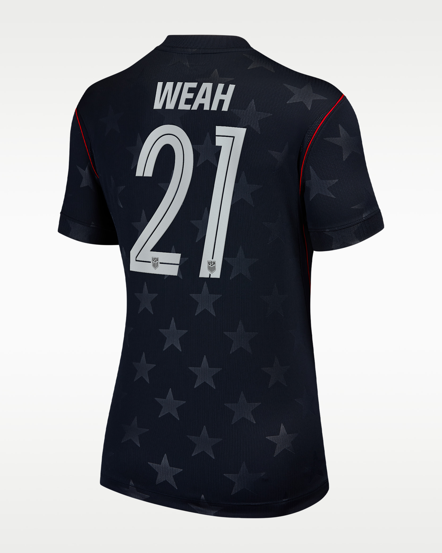 Timothy Weah USMNT 2026 Stadium Away Women's Nike Dri-FIT Soccer Jersey - Blue