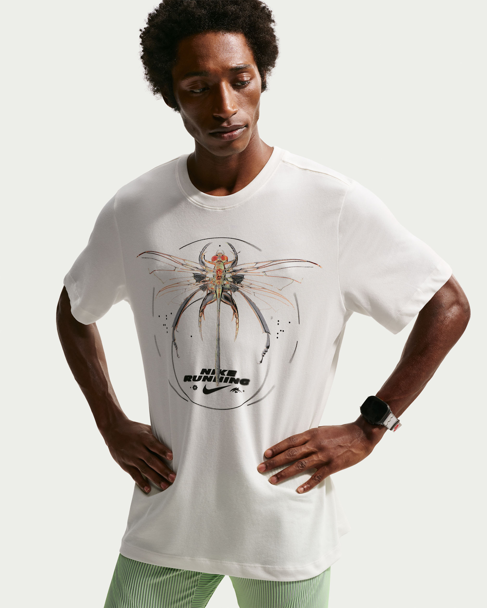 Nike Men's Dri-FIT Running T-Shirt - Sail