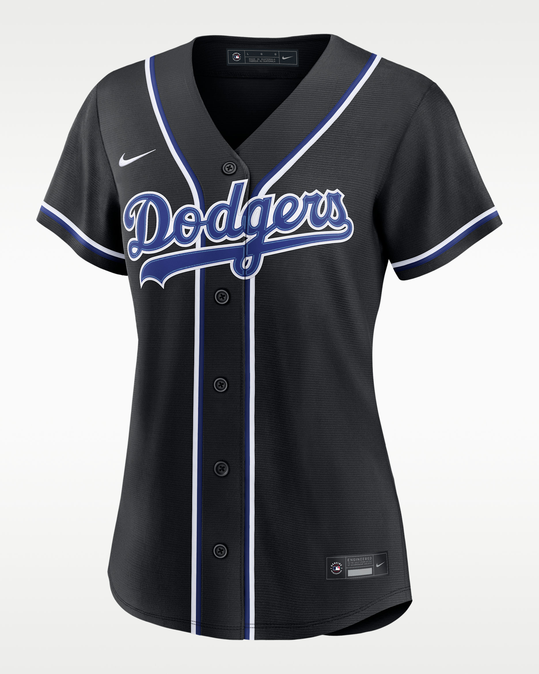 Los Angeles Dodgers Women's Nike MLB Replica Fashion Jersey - Black/Royal